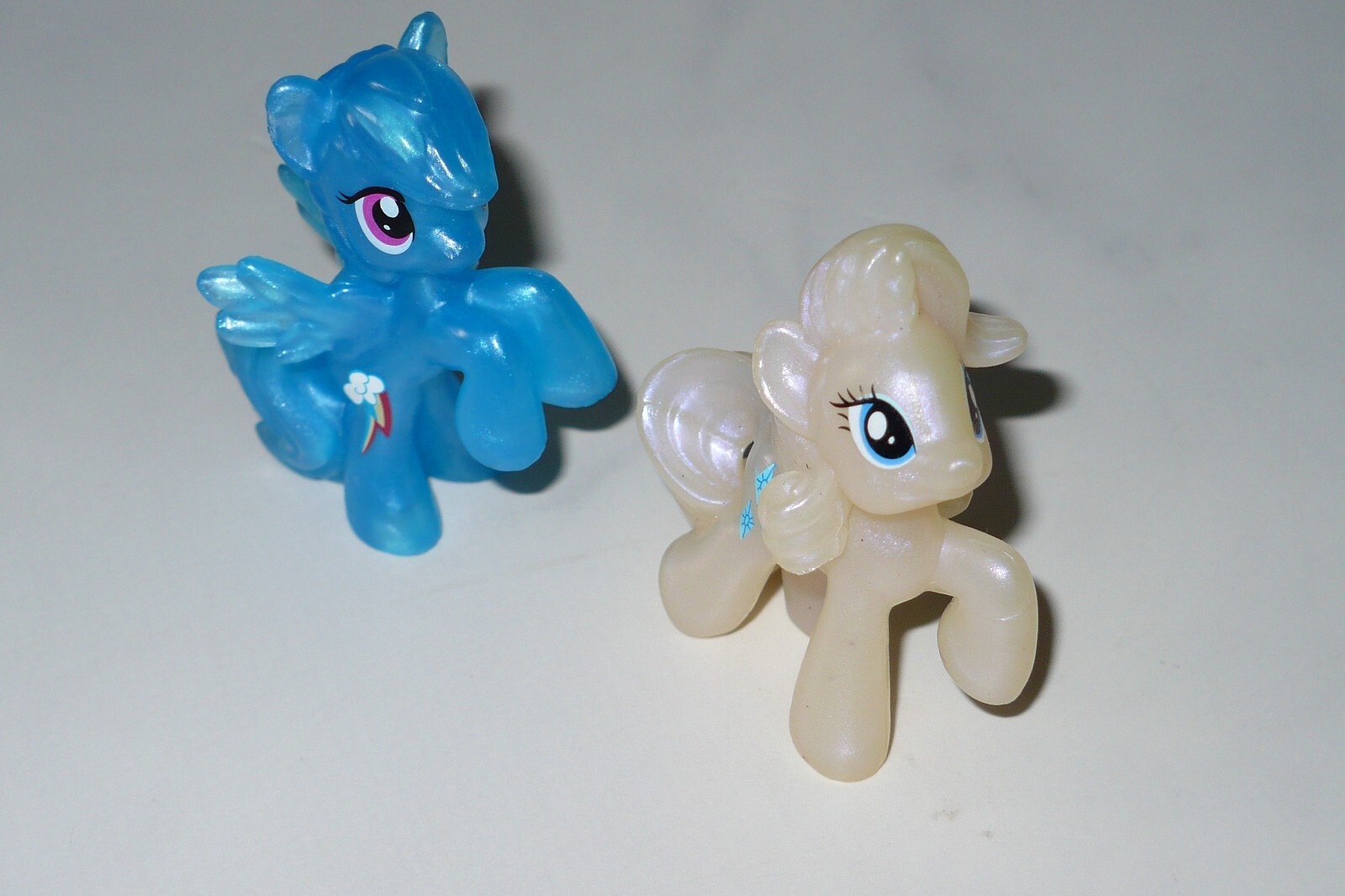 My Little Pony ~ Hasbro ~ Blind Bag G4 ~ SHIMMER RAINBOW DASH and RARITY ~ MLP