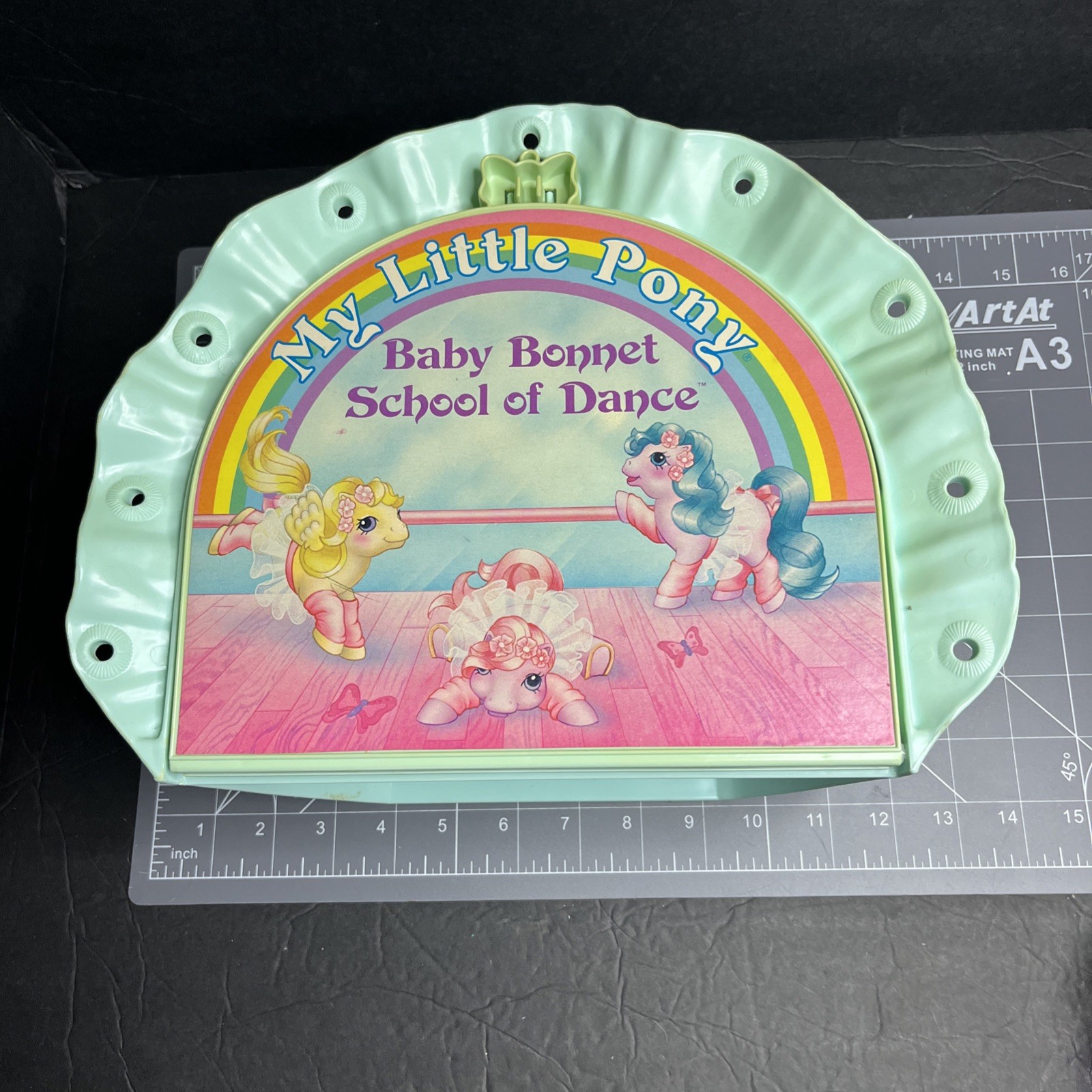 Vintage 1986 Hasbro My Little Pony Baby Bonnet School Of Dance Case Incomplete