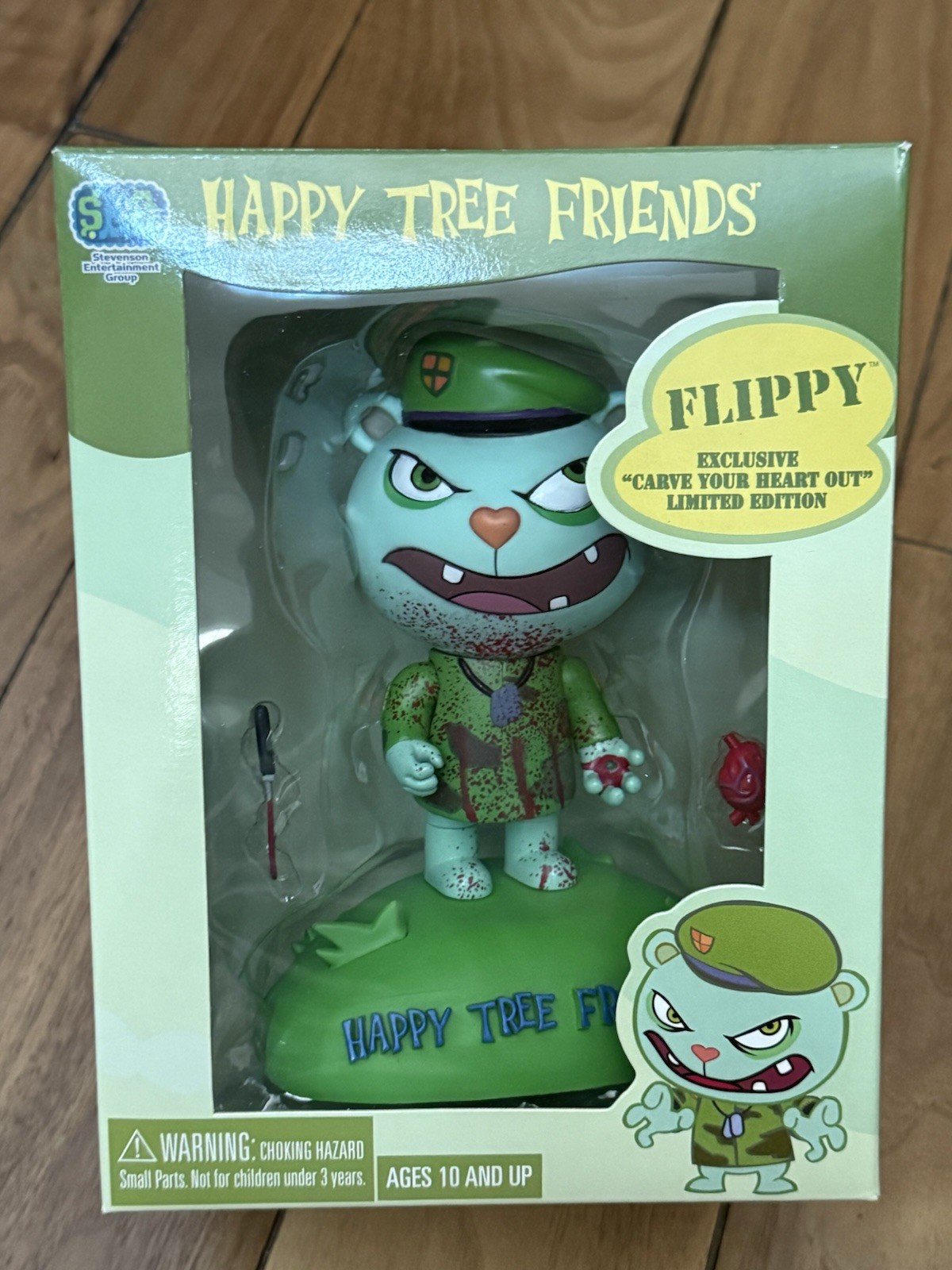 Happy Tree Friends FLIPPY Carve Your Heart Out Figure SDCC 2005 LE 300 SEG