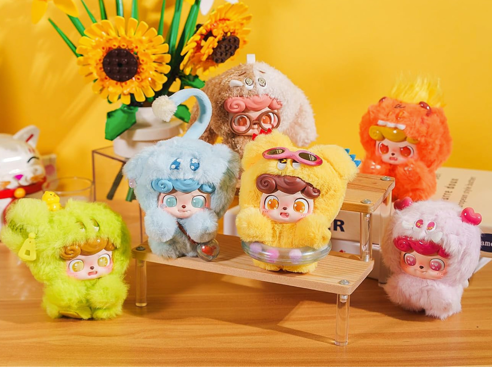 JOTOYS Q.kid Emotional Hairy Monsters Plush Pendants – Confirmed
