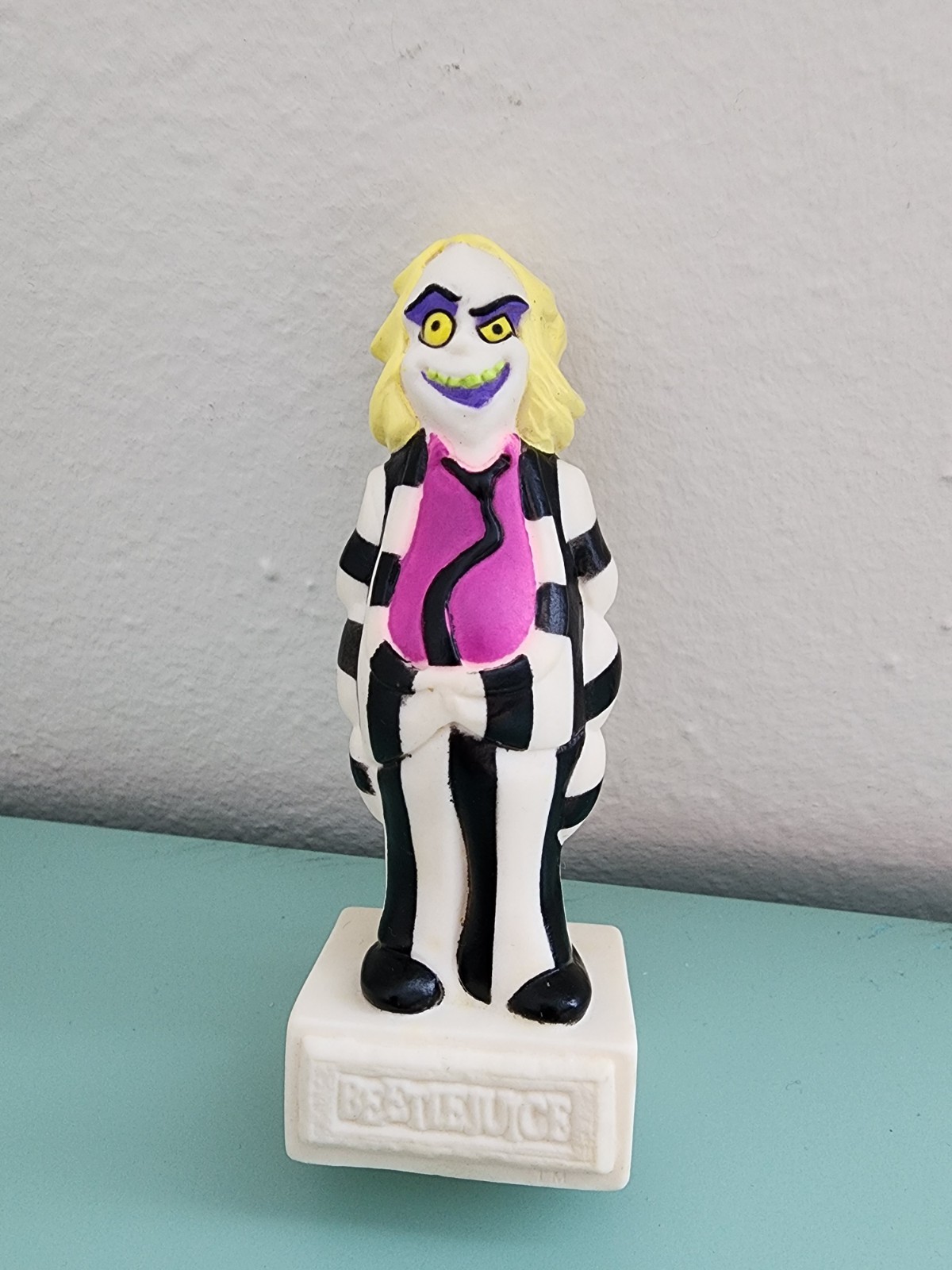 Vintage 1989 Burger King Beetlejuice Toys Lot of 3 Charmer, Ghost Post, Ghost TV