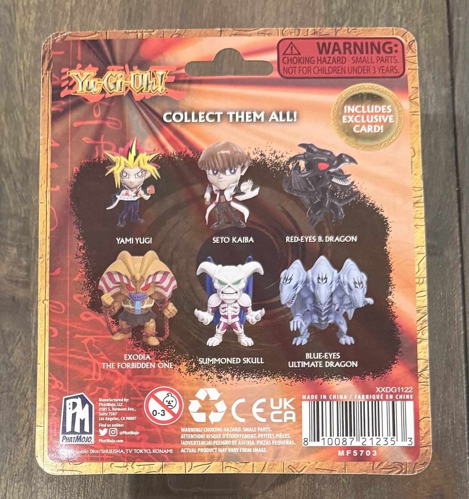 2020 Phat Mojo Series 1 YuGiOh Yami Yugi Mini Figure Factory Error Upside Down