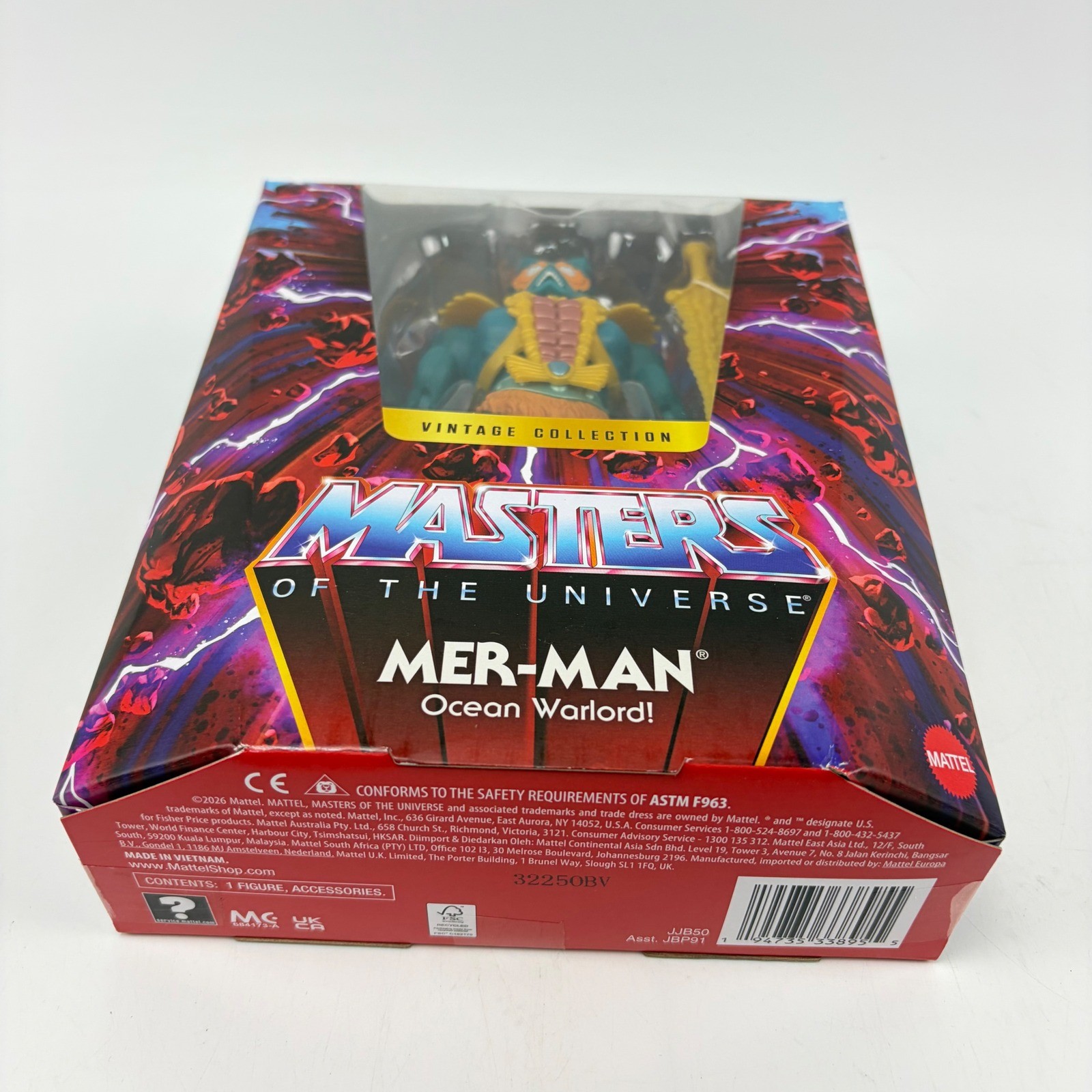 Mattel Masters of the Universe Mer-Man Figure Vintage Collection New In Hand