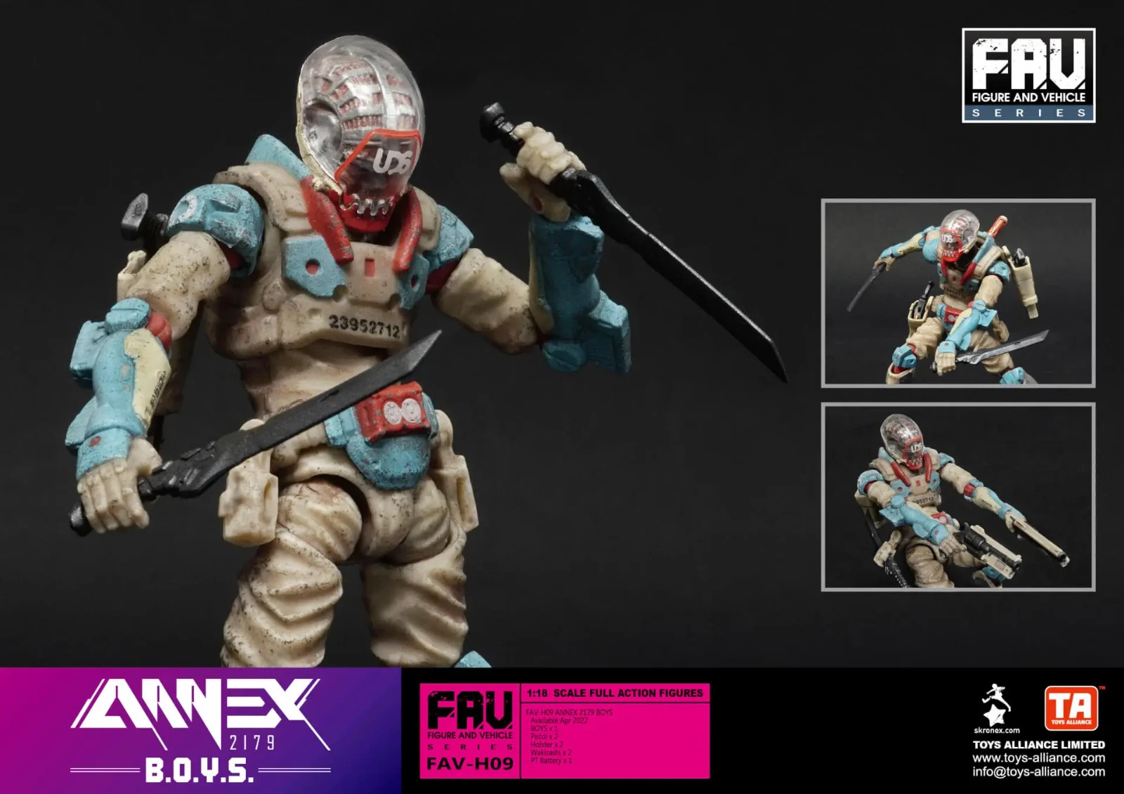 ACID RAIN / ANNEX 2179 1/18: FAV-H09 B.O.Y.S. BOYS *US Seller*