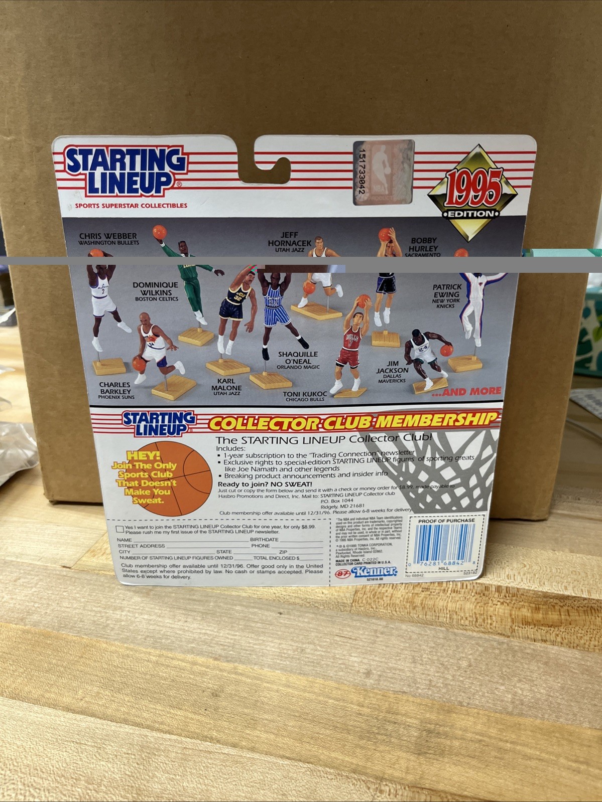 1995 Starting Lineup GRANT HILL Basketball Figure Rookie Card Pistons. Box 128
