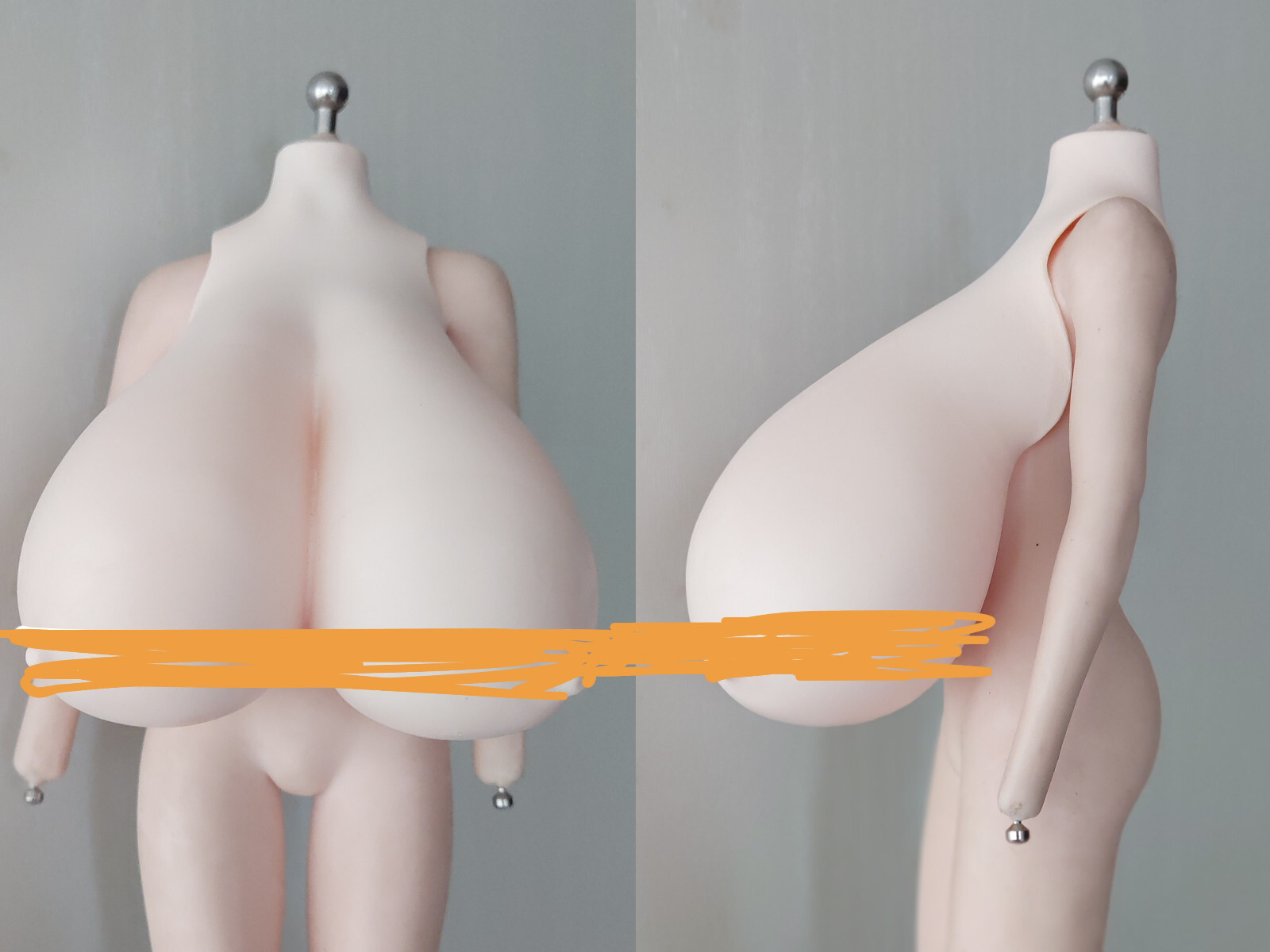 1/6 Female Big Huge Breast Cover Replacement Model For 12»PH TBL Figure Body