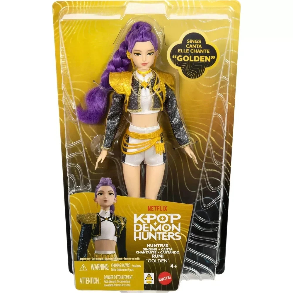 KPop Demon Hunters HUNTR/X Rumi Golden Singing Doll in Removable Outfit ON HAND!