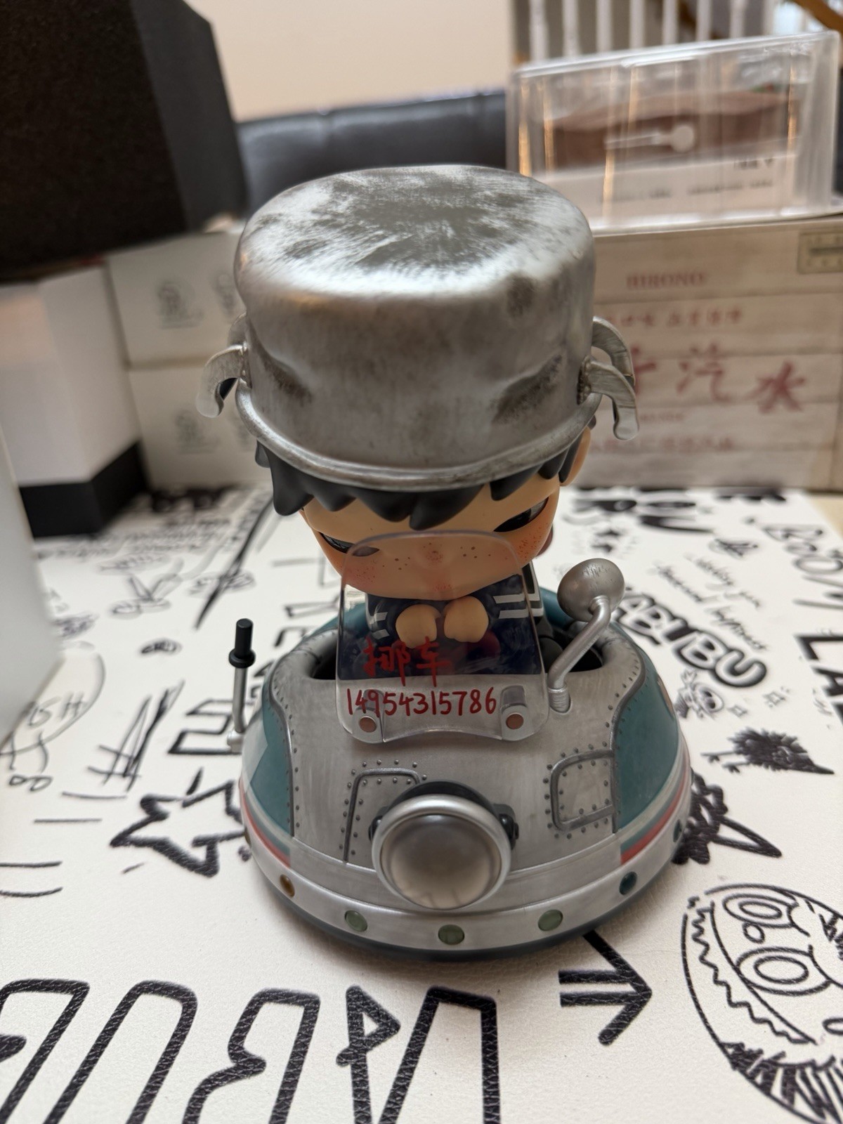 POPMART Hirono the UFO Chaser Large ABS PVC Figure Model H15cm US seller