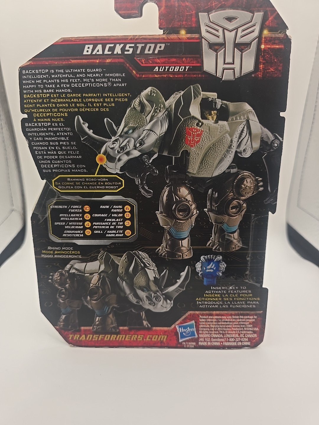 Rare 2010 Transformers 2010 Autobot Backstop Hasbro Action Figure Collectible