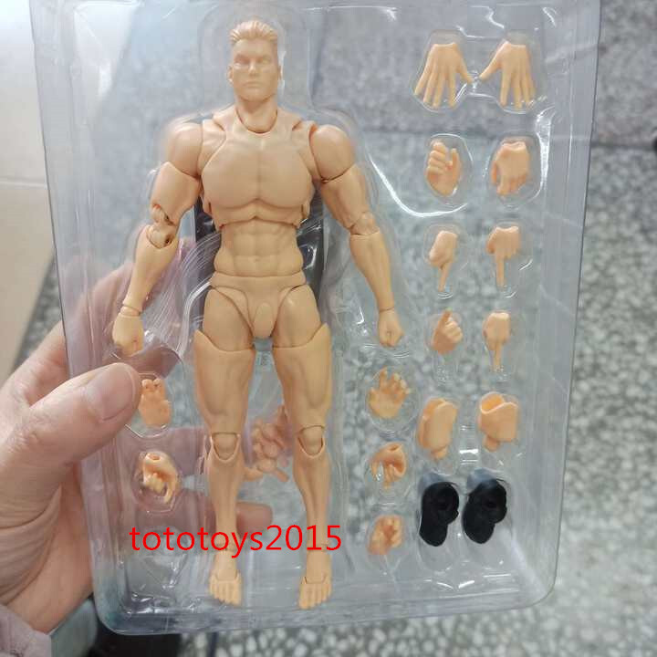 US Romankey 1/12 Yellow Super Flexible Man Body Male 6»Joint Figure Doll Toy