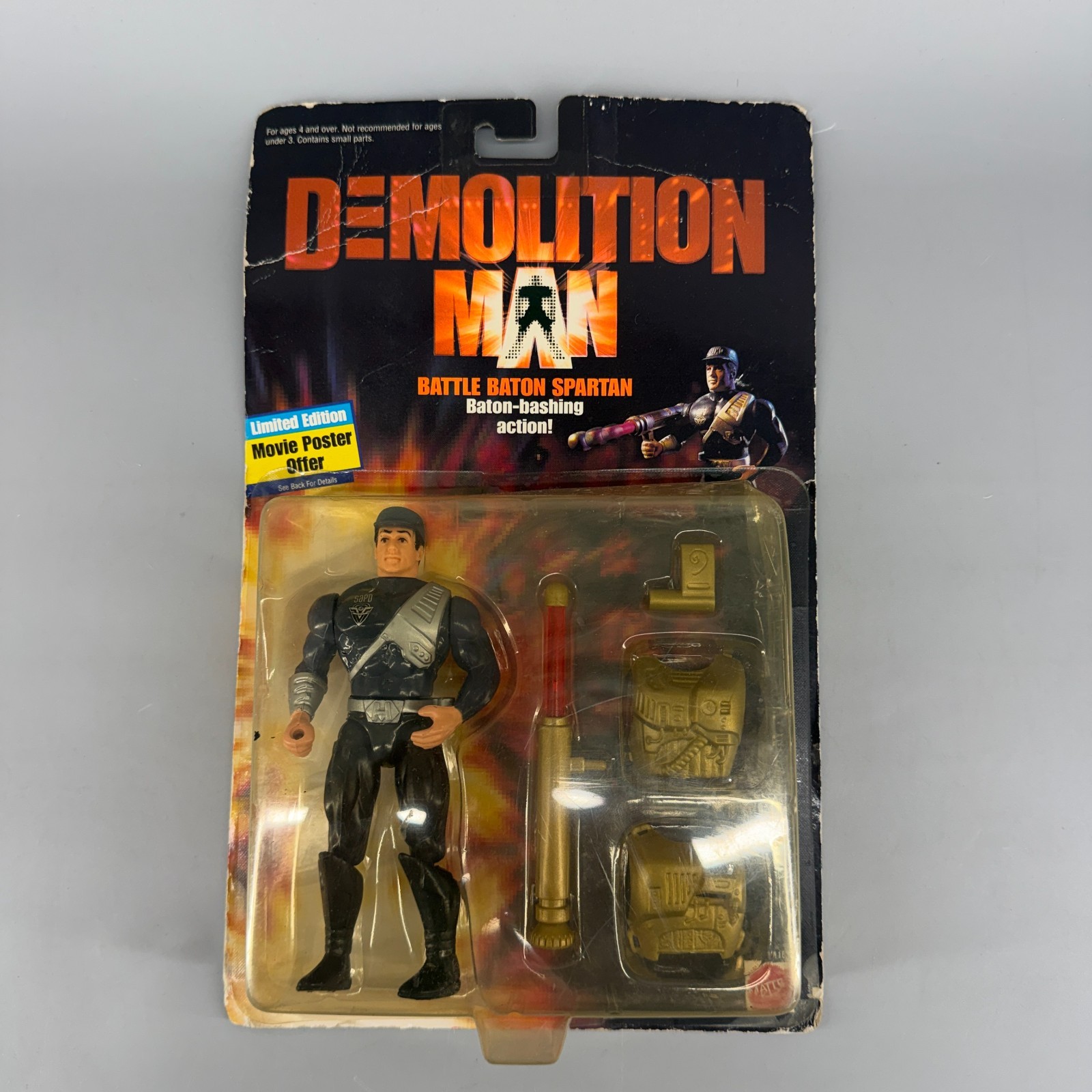 Demolition Man Battle Baton John Spartan 1993 Action Figure New