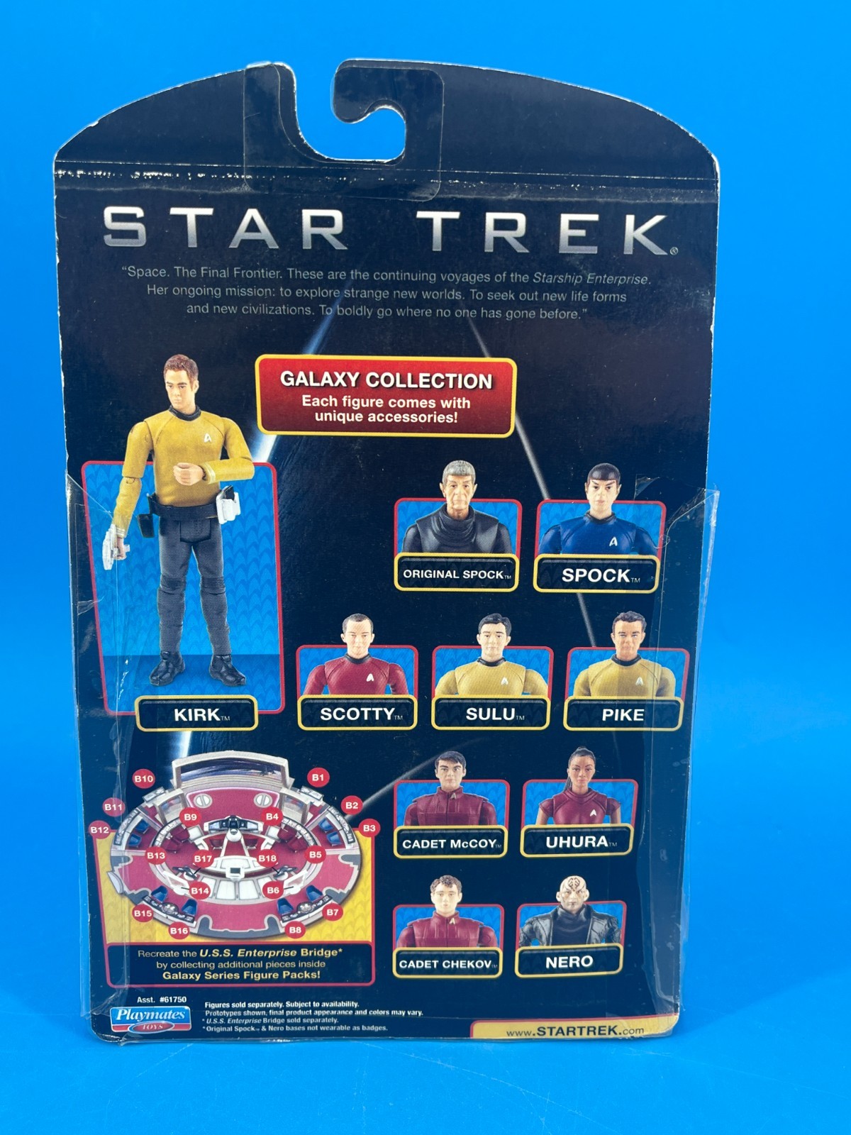 2009 Star Trek Galaxy Collection LOT 7 Figures Playmates Kirk Spock MOC