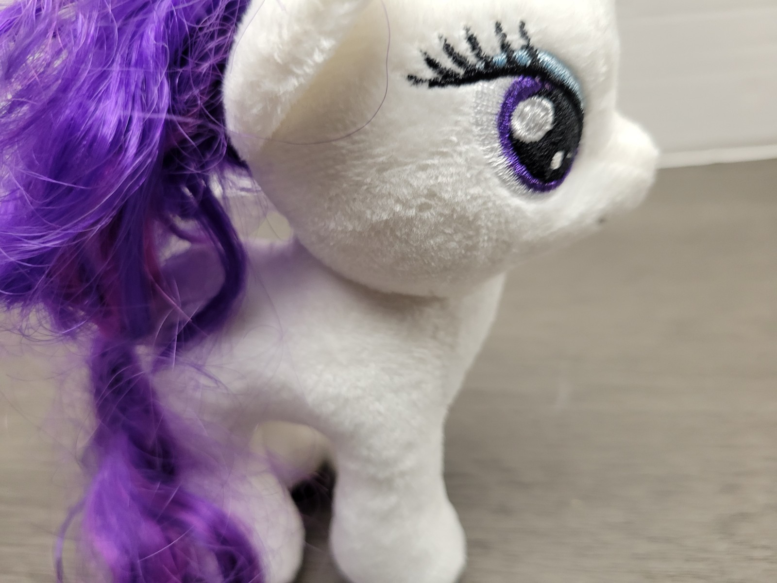 2014 Ty Beanie Babies My Little Pony Sparkle Rarity 7″ Plush With Tags