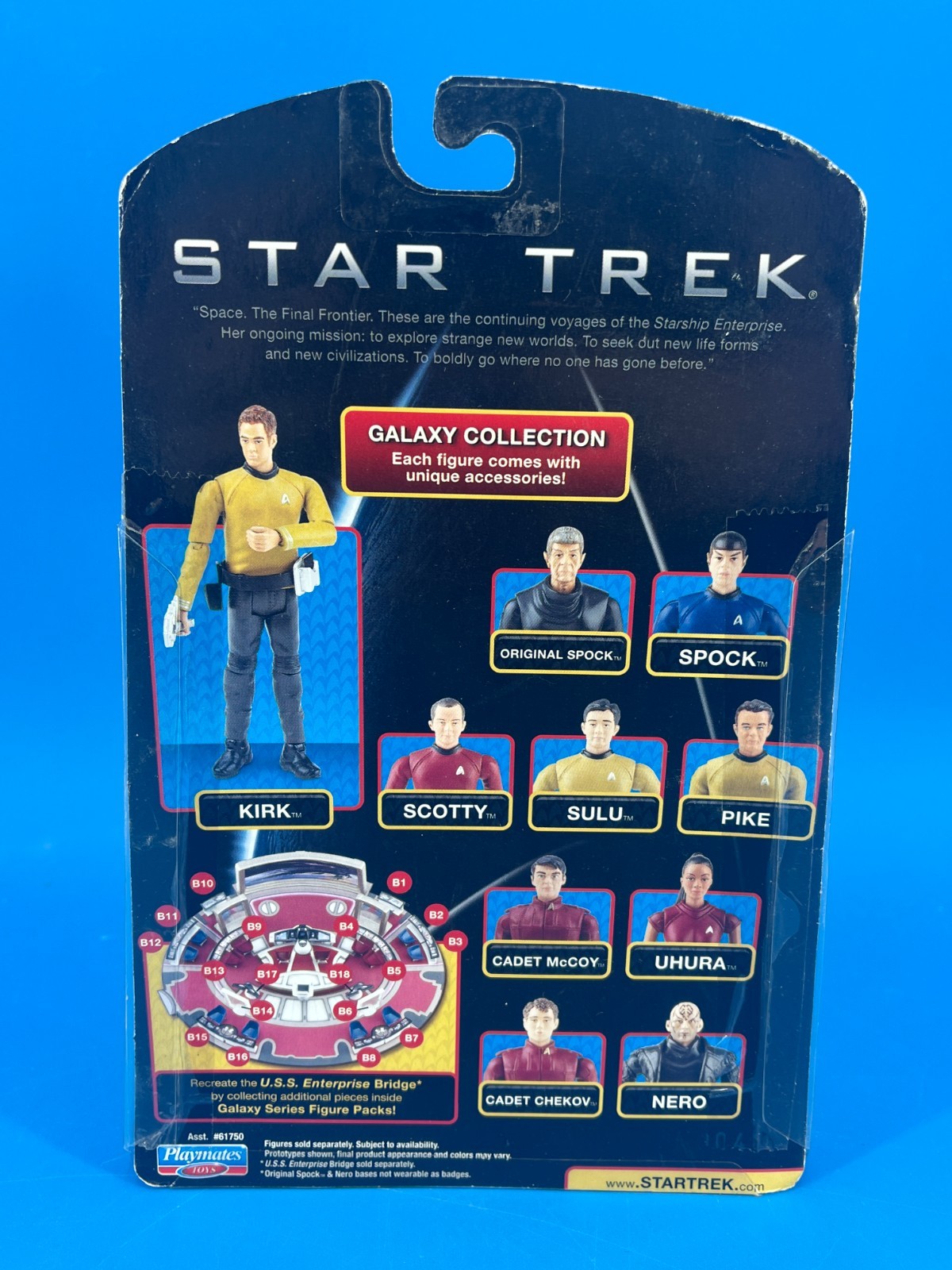 2009 Star Trek Galaxy Collection LOT 7 Figures Playmates Kirk Spock MOC