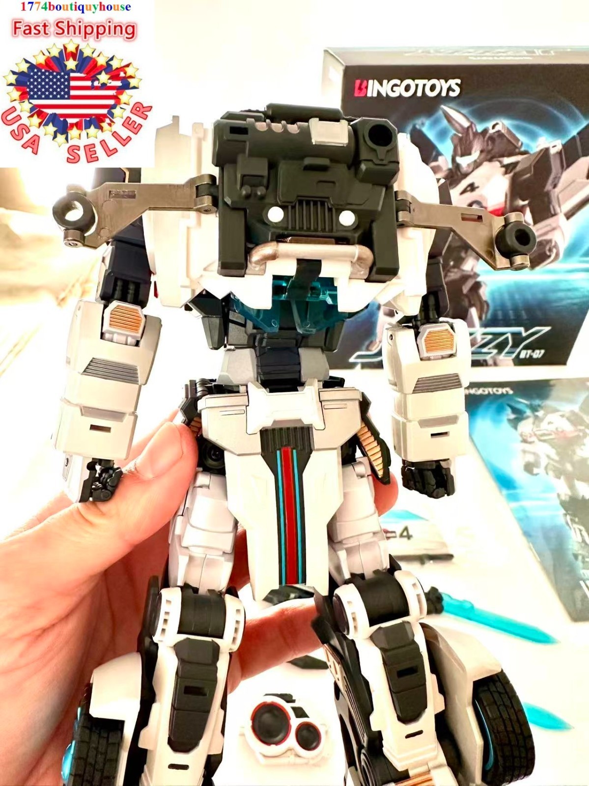 New in box Transformation BingoToys BT-07 BT07 Autobot JEZZY ALLOY 7.9″ USA