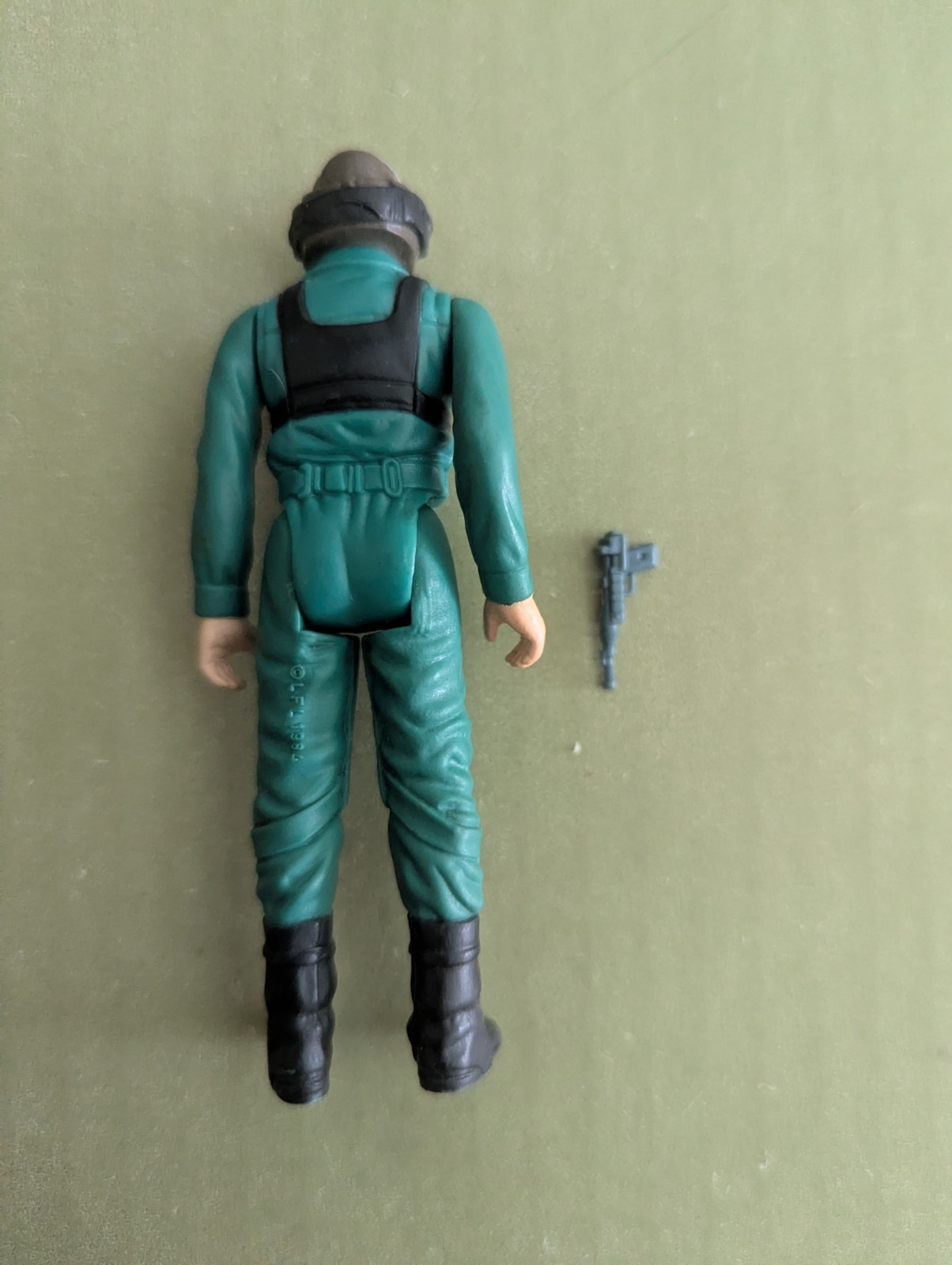 Vintage Star Wars PotF A-wing Pilot Last-17 Kenner Figure w/Blaster