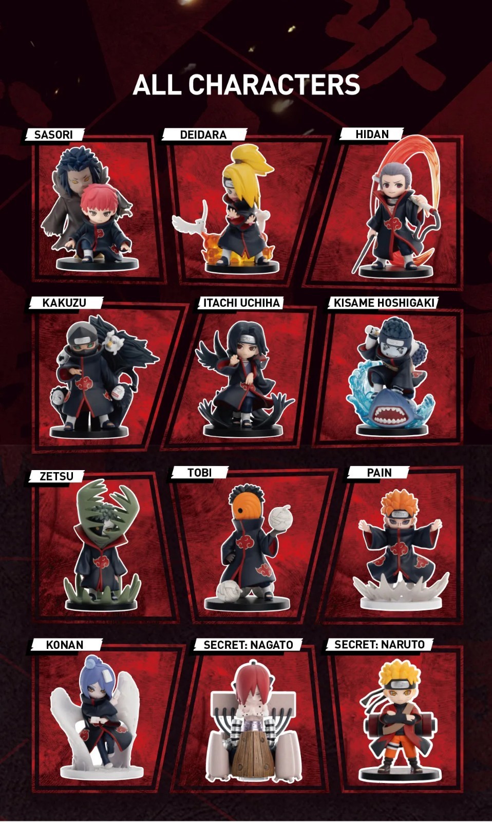 POP MART x Naruto Shippuden Series Battle Against Akatsuki Confirmed Figure Open