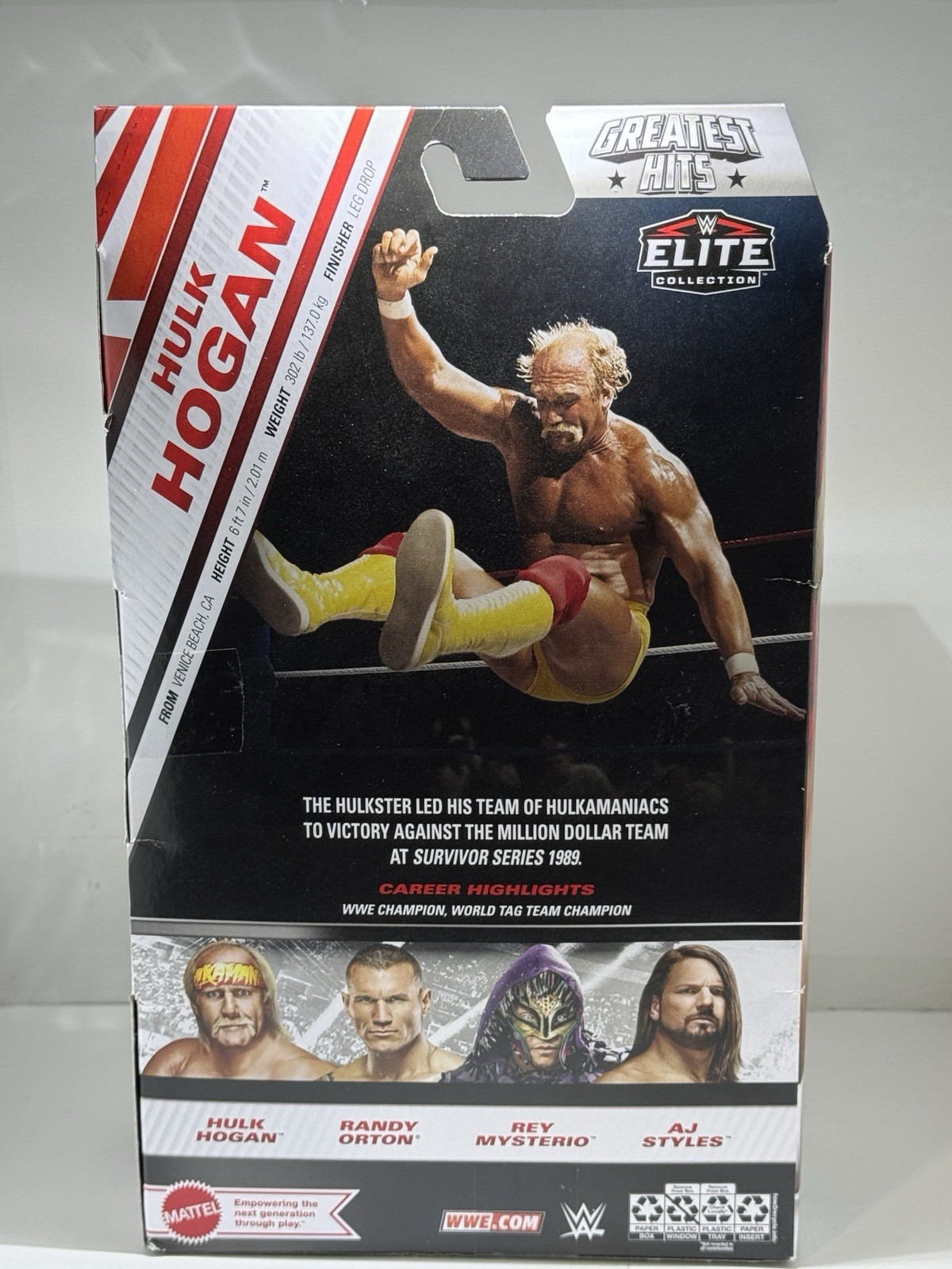 HULK HOGAN WWE ELITE COLLECTION GREATEST HITS ACTION FIGURE SHIPS SAME DAY