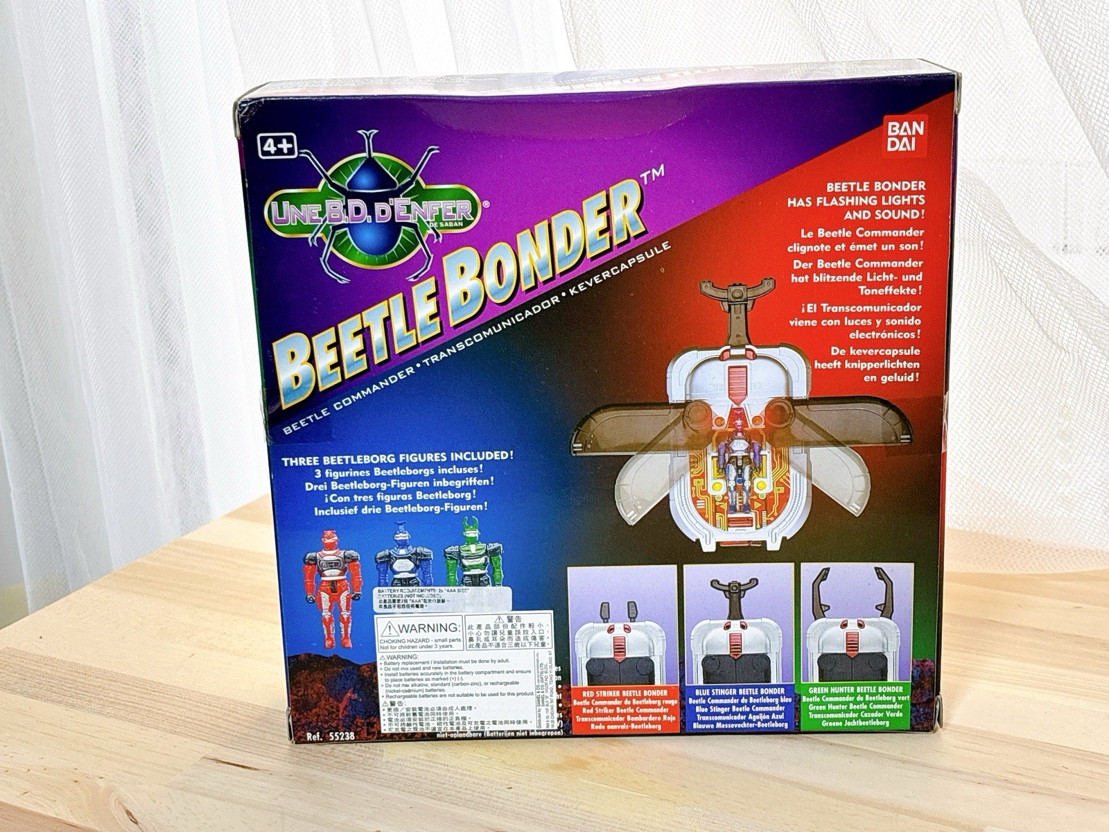 Vintage 1996 Bandai Saban’s BeetleBorgs Beetle Bonder 3-in-1 Electronic Morpher