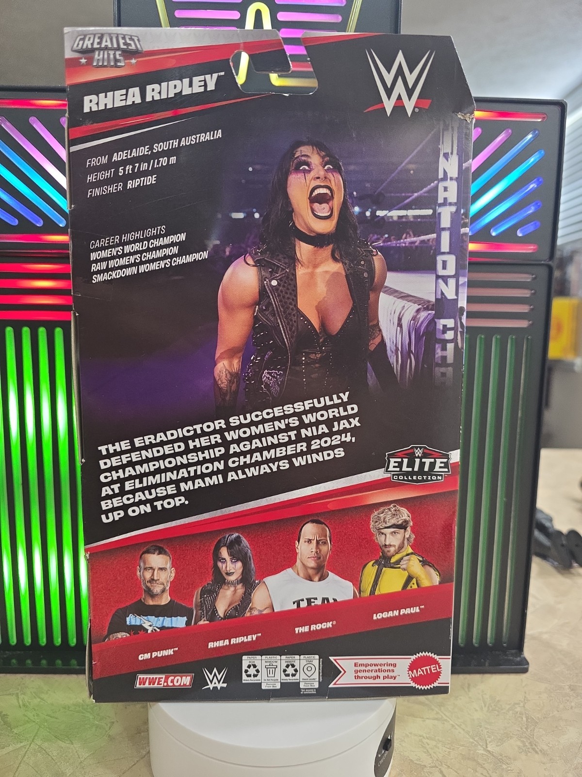 Mattel WWE Elite Greatest Hits Series 11 Rhea Ripley Wrestling Action Figure MIB