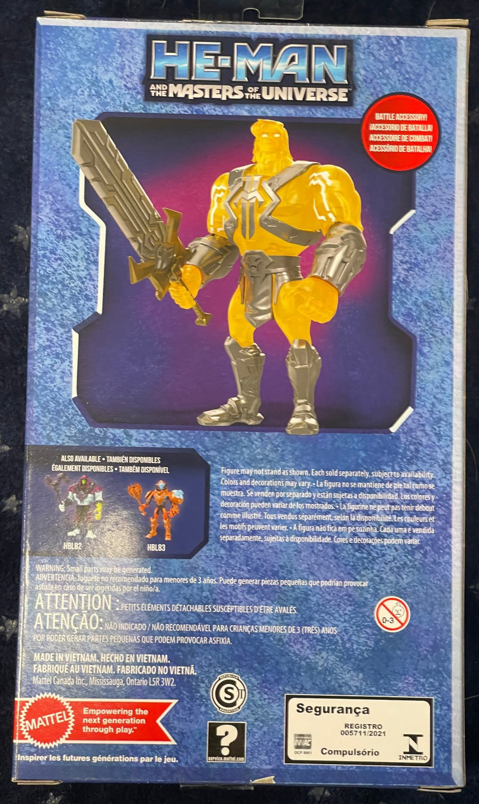 NEW! Mattel MOTU POWER OF GRAYSKULL HE-MAN Large Scale 8.5″ Action Figure MINT!