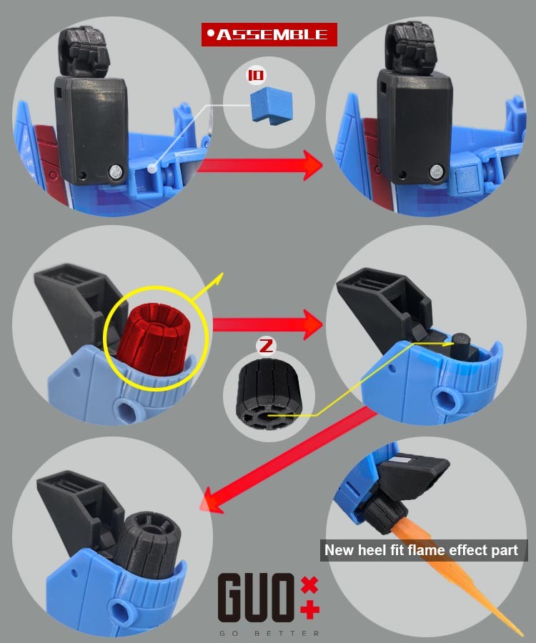 IN STOCK!GO Better 3D DIY Filler Upgrade Kit For SS86 Thundercracker Accessories