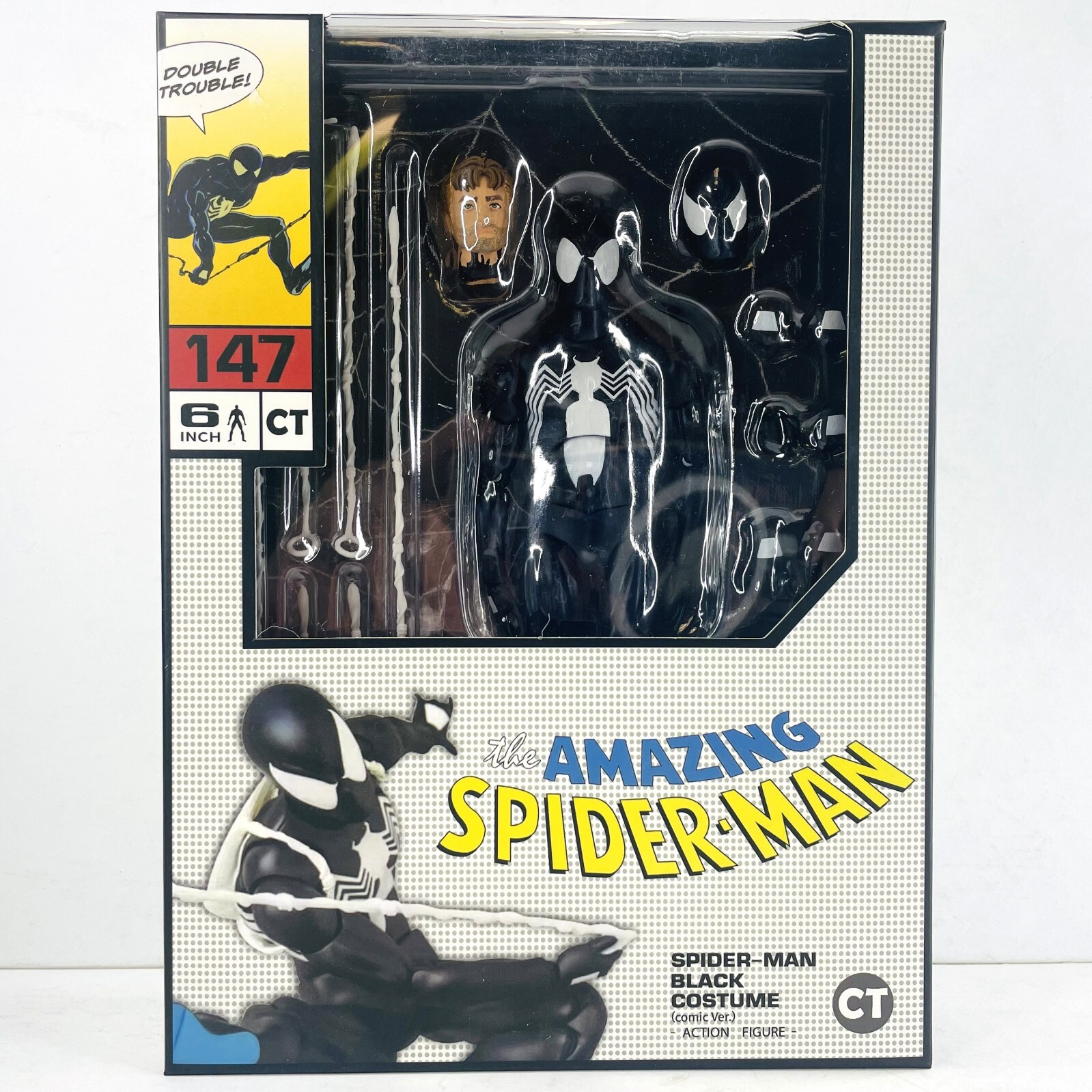 Spider-Man Black Costume Spiderman 6″ Action Figure CT Toys #147 New In Box