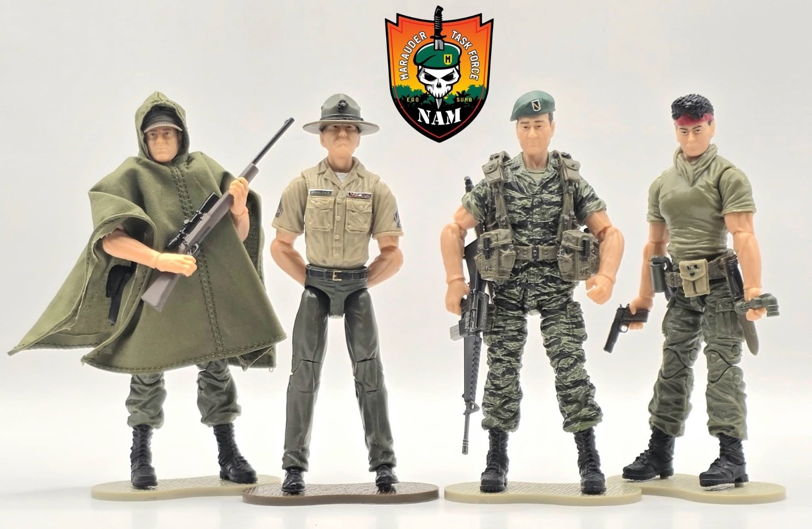 Marauder Task Force 1:18 Drill Sergeant Vietnam KS A-TEAM Exclusive