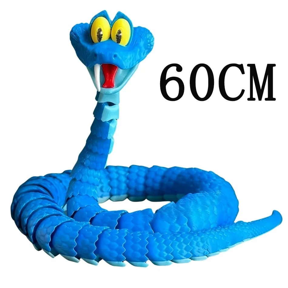 60cm Gary Snake: Disney Zootopia 2 Articulated Simulation Toy Snake, 3d Printed*