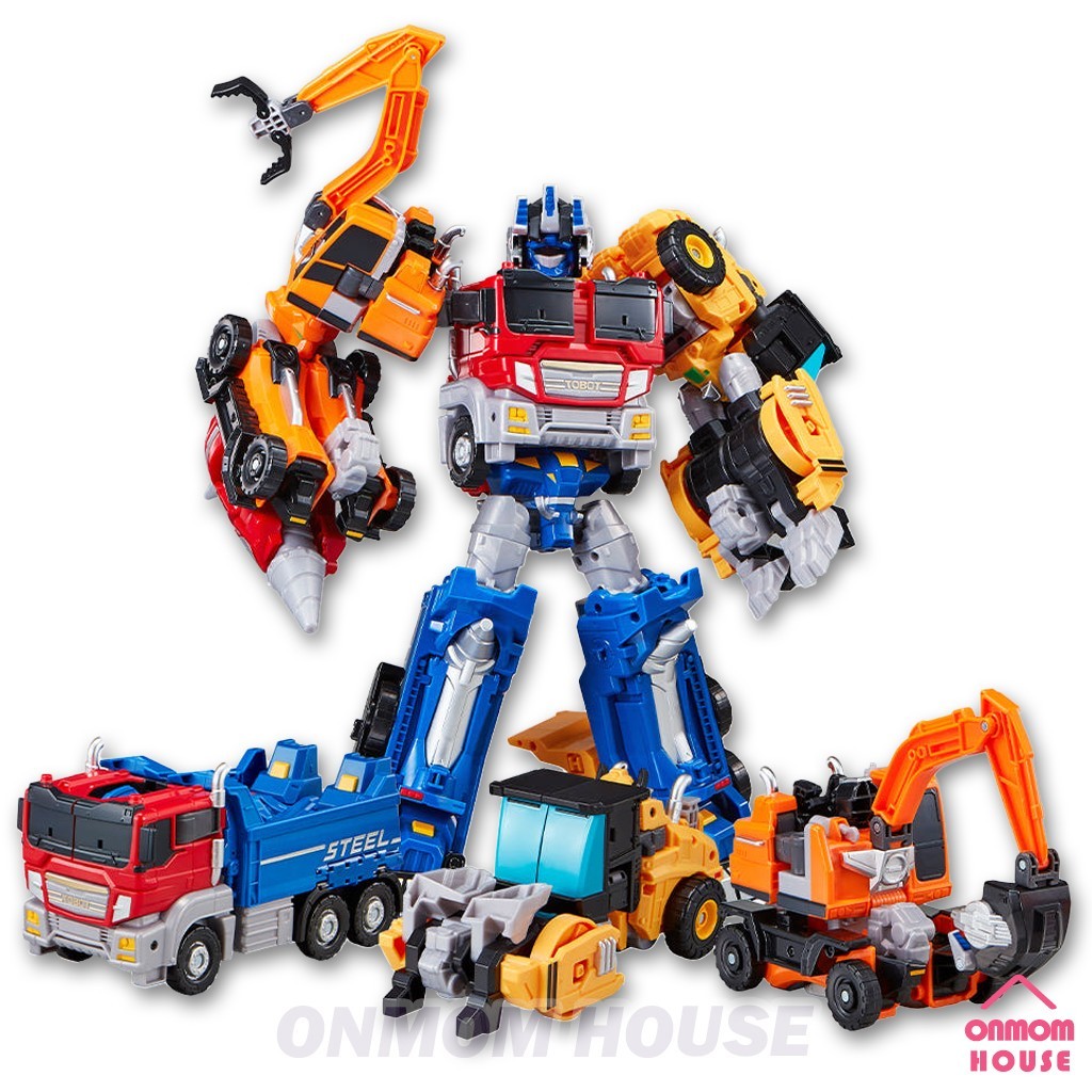 Tobot HEAVY METAL 3-in-1 Transforming Robot Figure heavy equipment Korean Toy