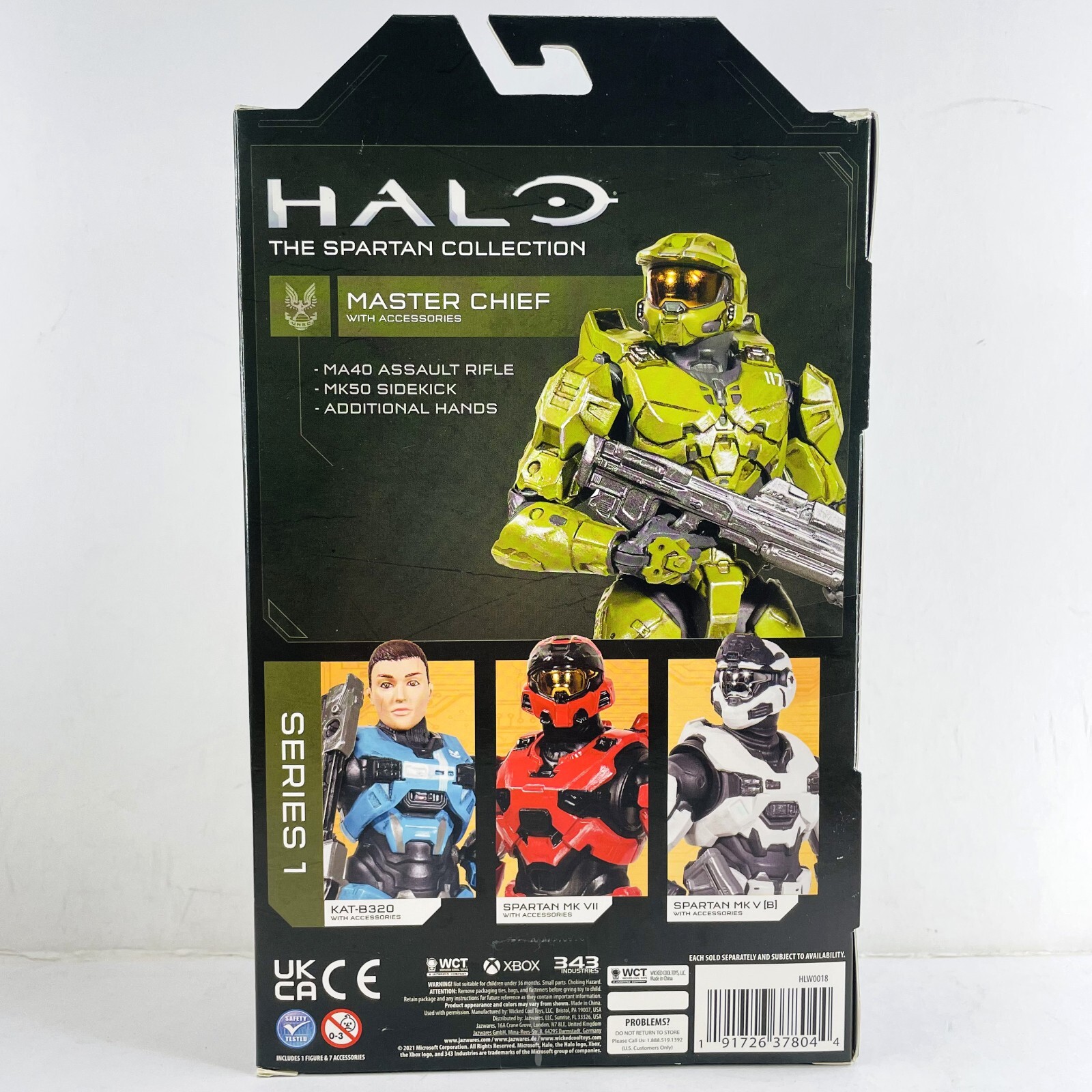 HALO Spartan Collection Master Chief w/Weapon Highly Articulated 6.5″ Figure Toy