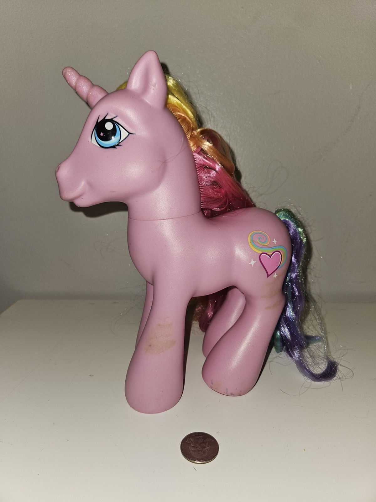MLP My Little Pony G3 2005 Rarity Large Brushable Styling Ponies Hasbro