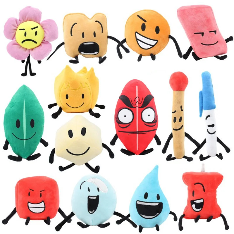BFDI Battle for Dream Island Plush Figure – Stuffed Toy Gift for Kids & Fans