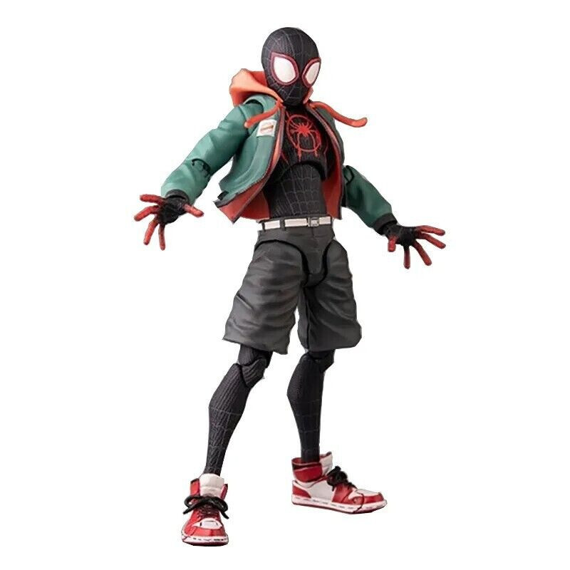 Spider-Man Action Figure Miles Morales Into The Spider Verse Toy Gift With Box