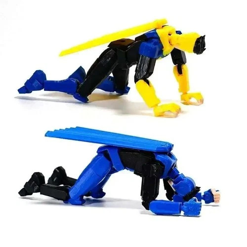 3D Printed Superhero Action Figures with Articulatable Limbs