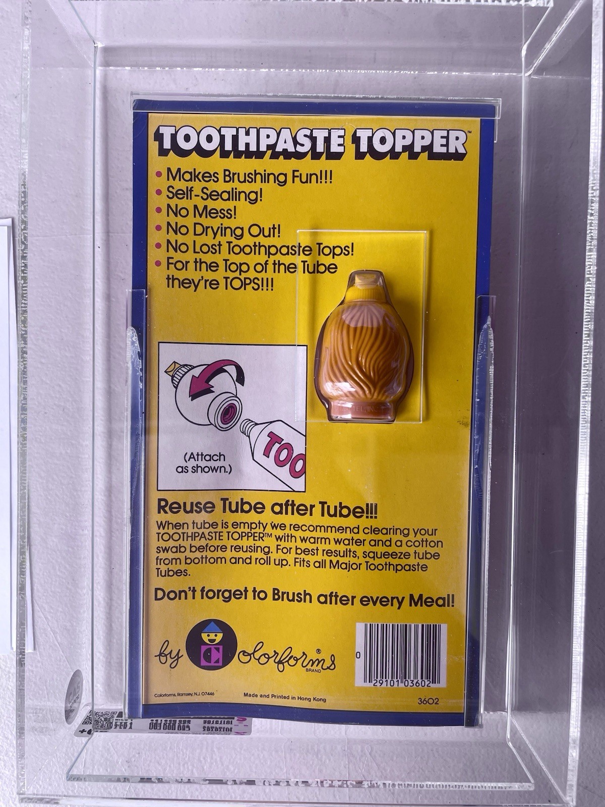 Masters of the universe 1984 HE-MAN Toothpaste topper vintage motu 1983
