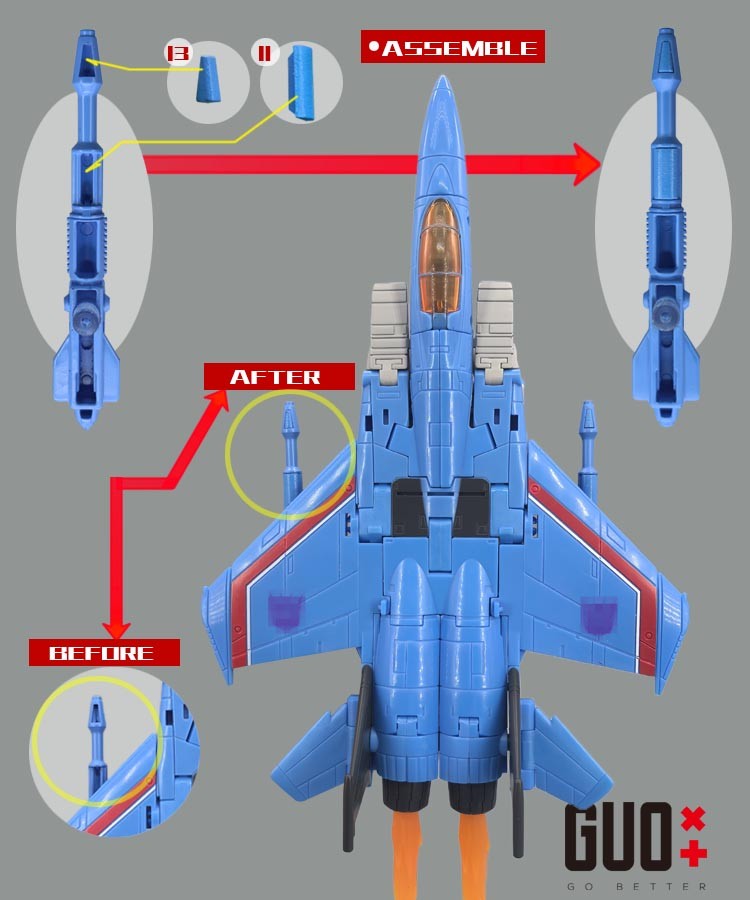 IN STOCK!GO Better 3D DIY Filler Upgrade Kit For SS86 Thundercracker Accessories
