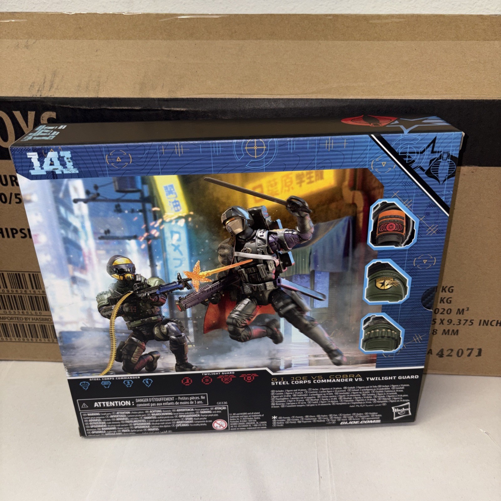 MINTY G.I Joe Classified Series Steel Corps Commander VS Twilight Guard 6″
