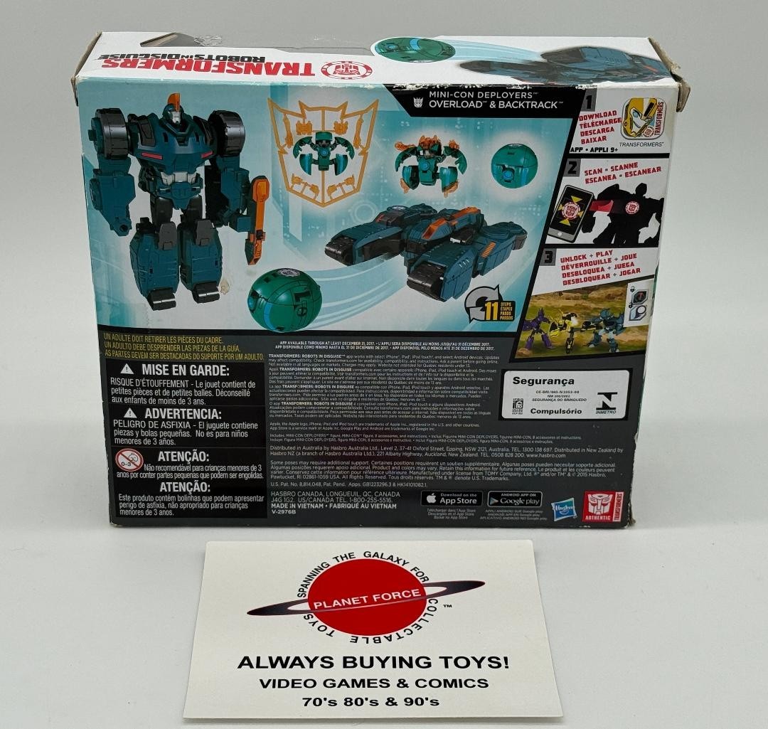 Overload & Backtrack Transformers Robots In Disguise RID Figure NEW Sealed