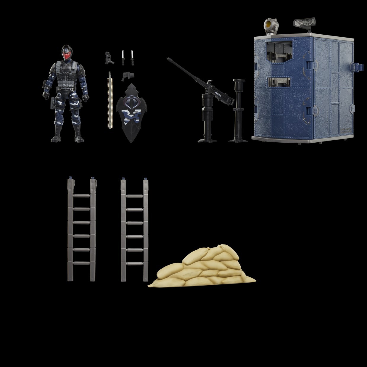 G.I. Joe 6″ Classified Series Trench Viper & Cobra Modular Fortification #151
