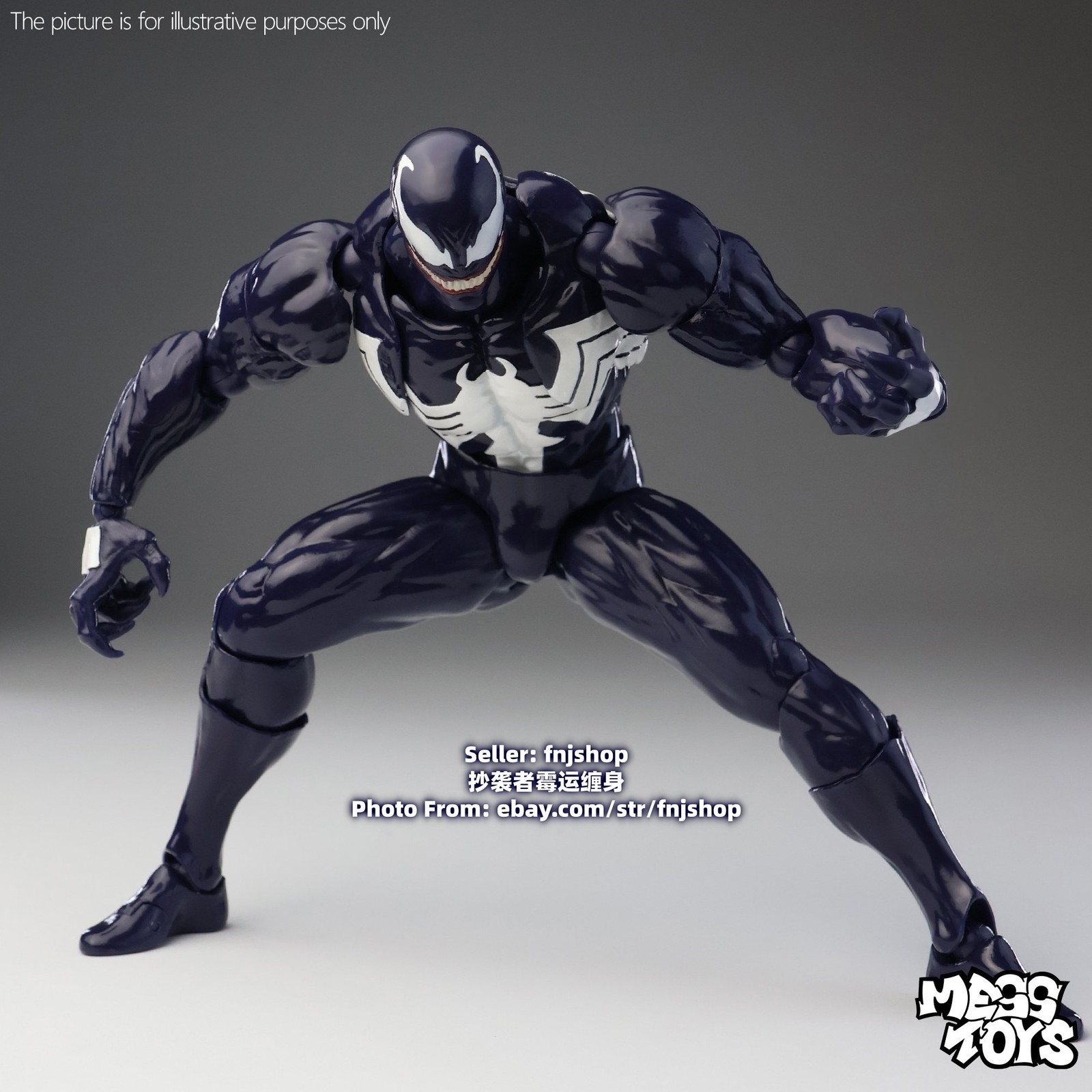 Pre-Order Mess Toys Venom Lethal Neighbor Spider-Man Symbiote 1/12 Action Figure