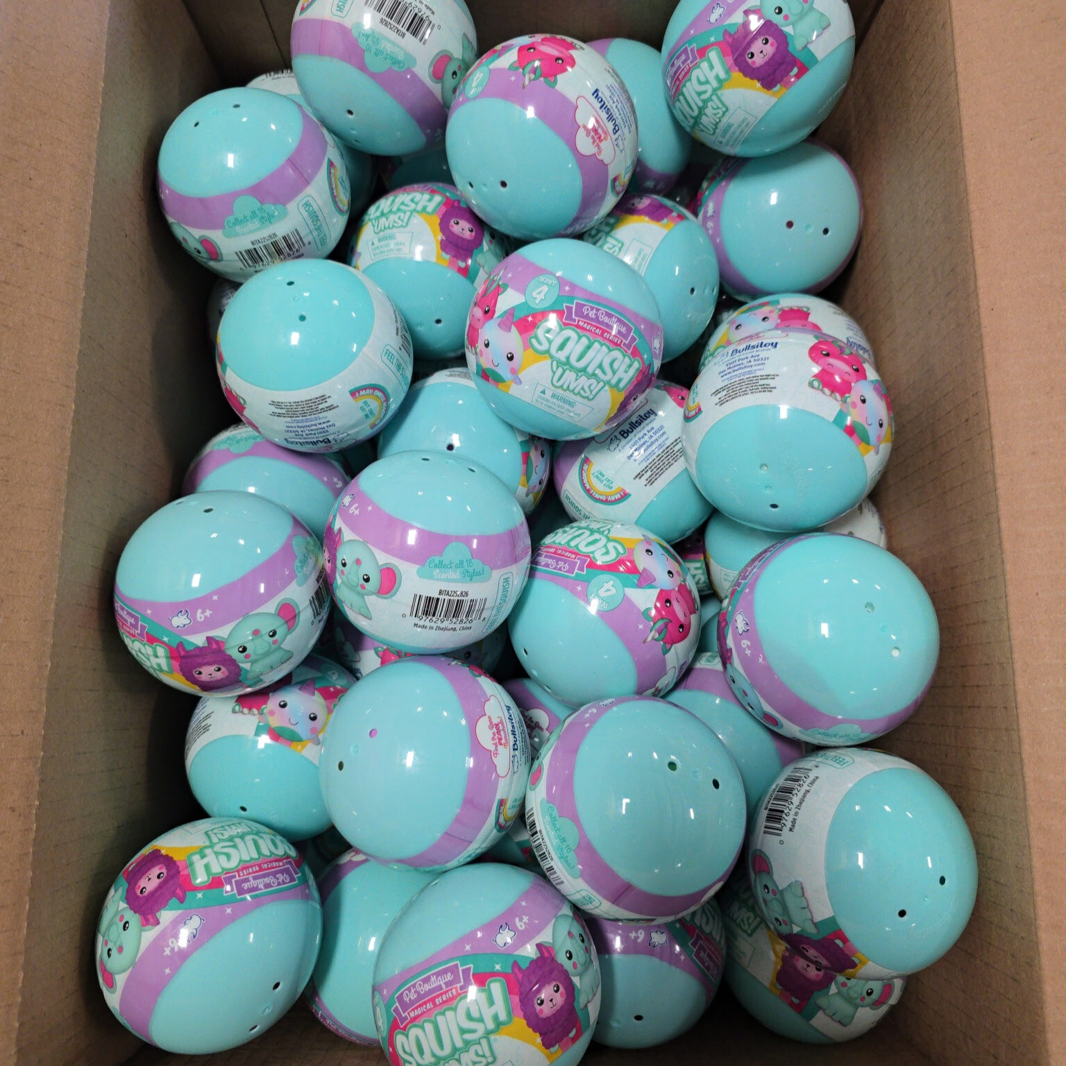 Squish ‘Ums Pet Boutique Magical Series 4 – Lot of 72 New Sealed Globes