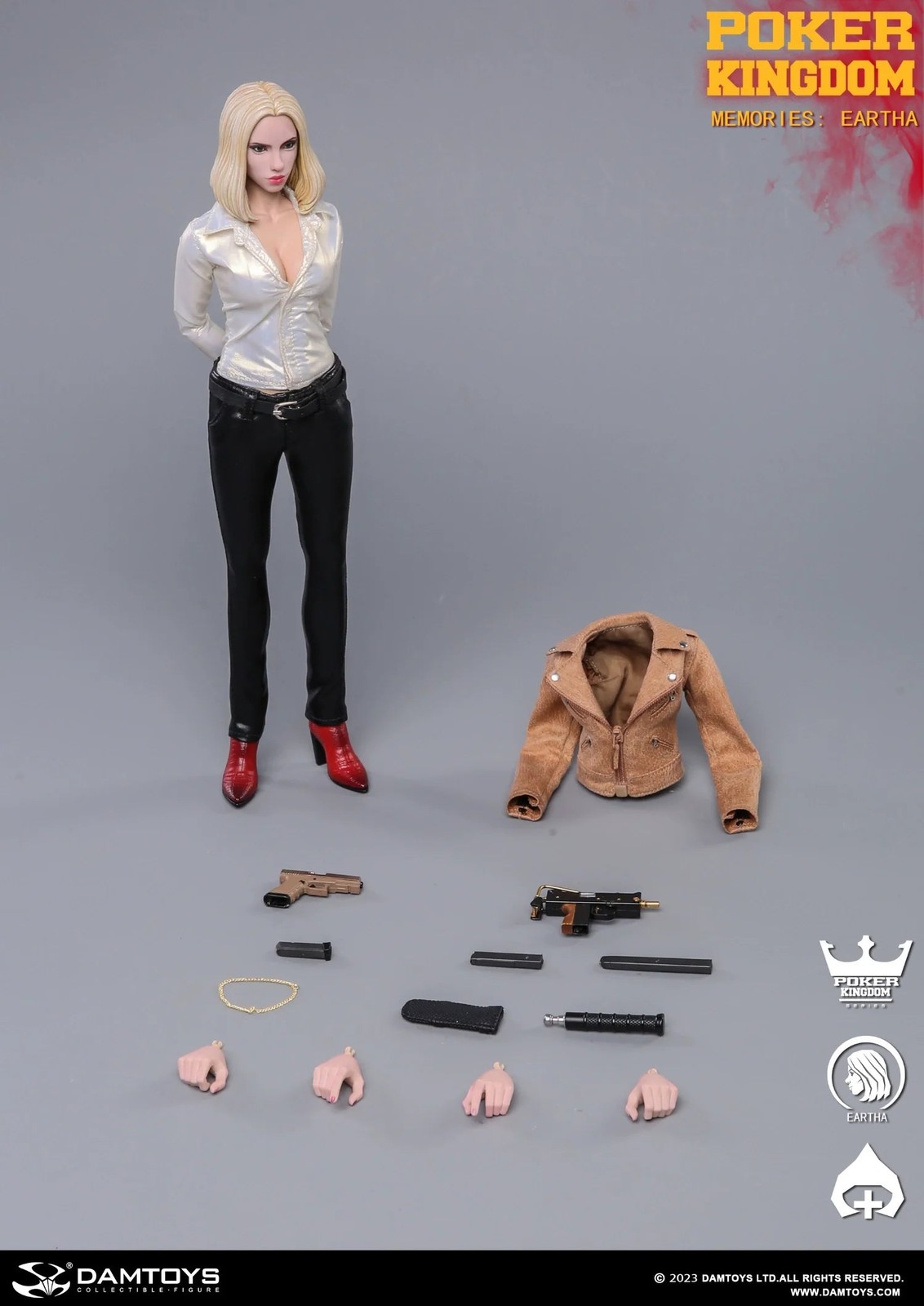 In-stock 1/6 DAMTOYS Poker Kingdom memories Eartha GK004MX A/B Action Figure