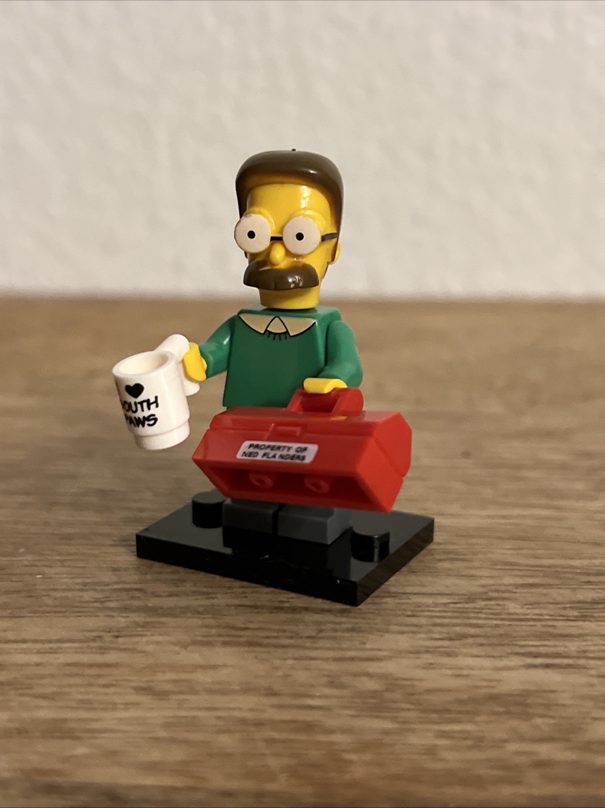 Ned Flanders The Simpsons Block Mini 2.5” Figure Abs Plastic Toy