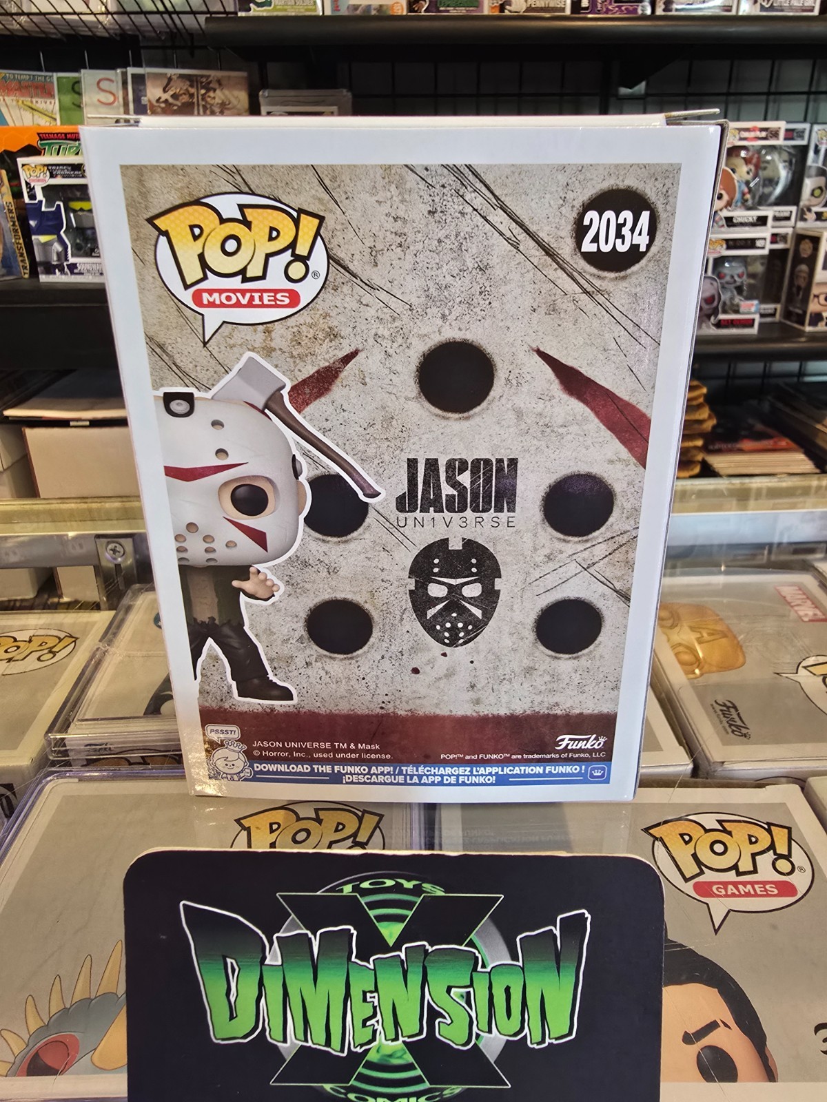FUNKO POP! MOVIES JASON UNIV3RSE JASON WITH AXE IN HEAD EXCLUSIVE #2034