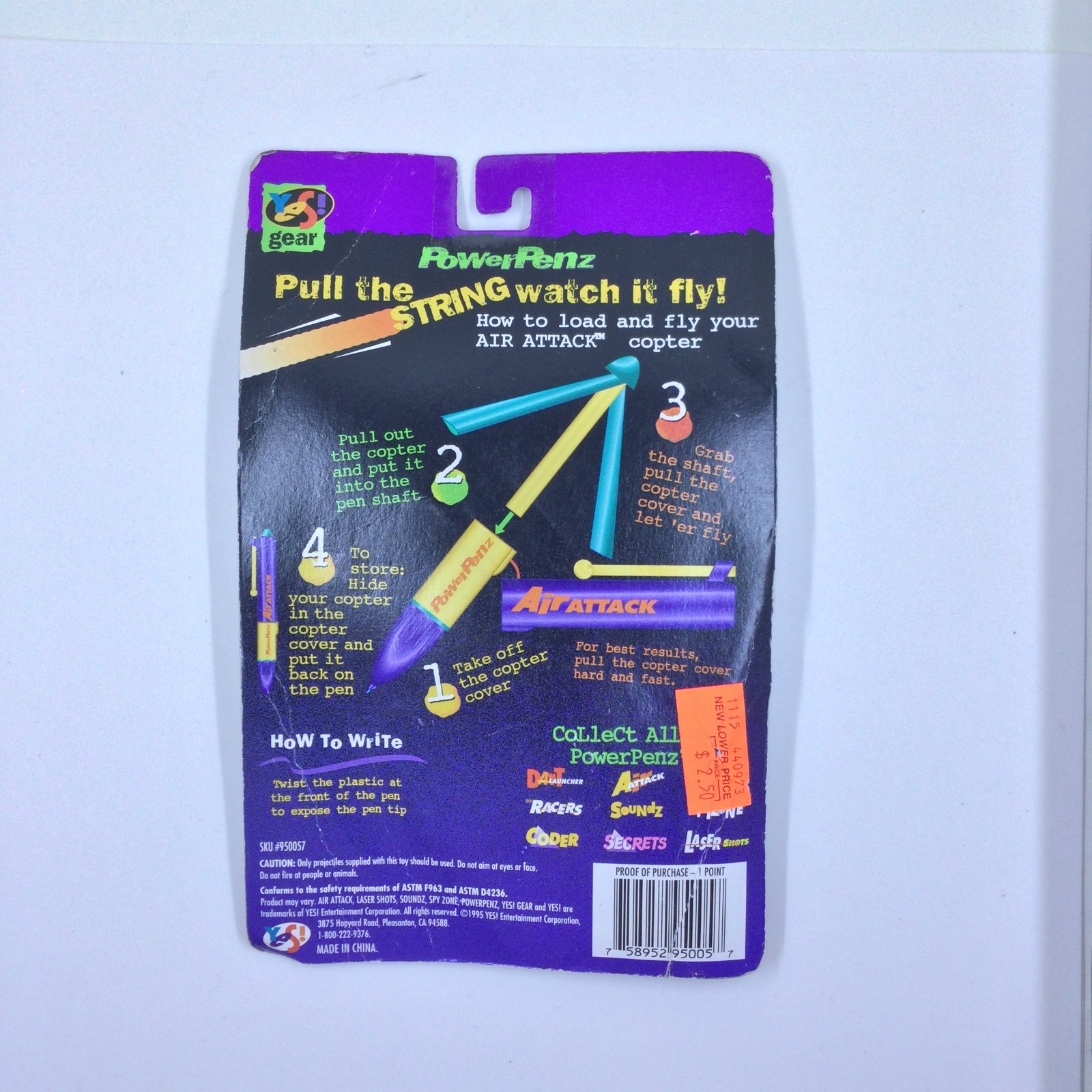 RARE PowerPenz Air Attack New Sealed – Yes! Gear NEW OLD STOCK