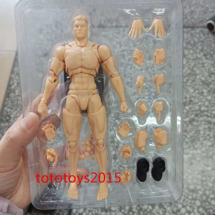 US Romankey 1/12 Yellow Super Flexible Man Body Male 6»Joint Figure Doll Toy