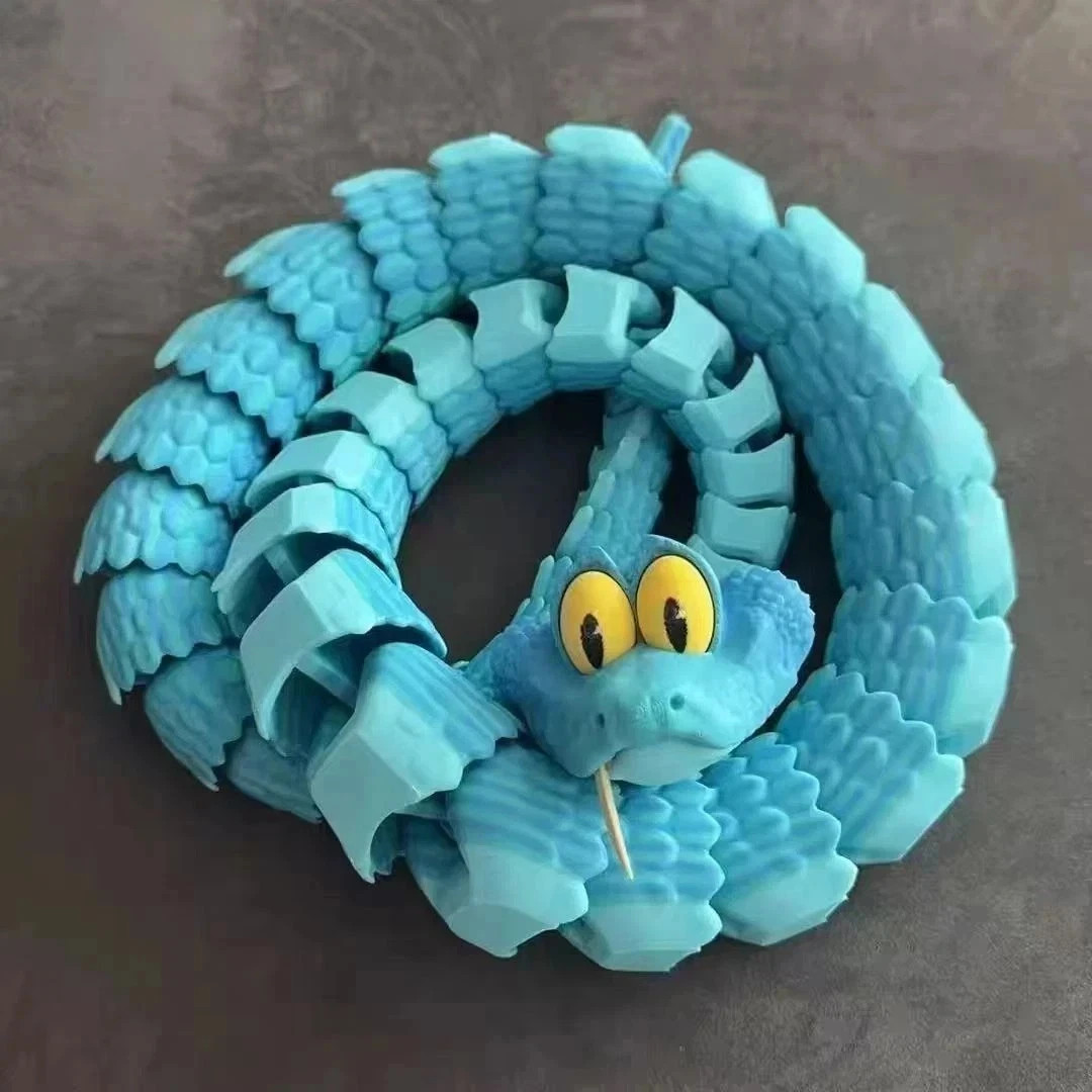 60cm Gary Snake: Disney Zootopia 2 Articulated Simulation Toy Snake, 3d Printed*