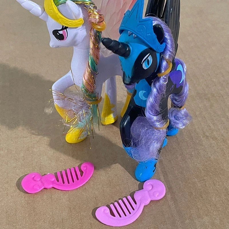 14cm My Little Pony Princess Celestia Nightmare Moon Figures Toys Kids Gift 2Pcs
