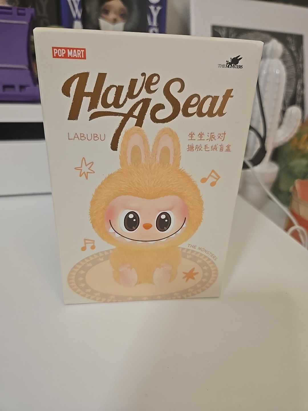 Authentic Pop Now Hehe Pop Mart Monsters Have a Seat Labubu New